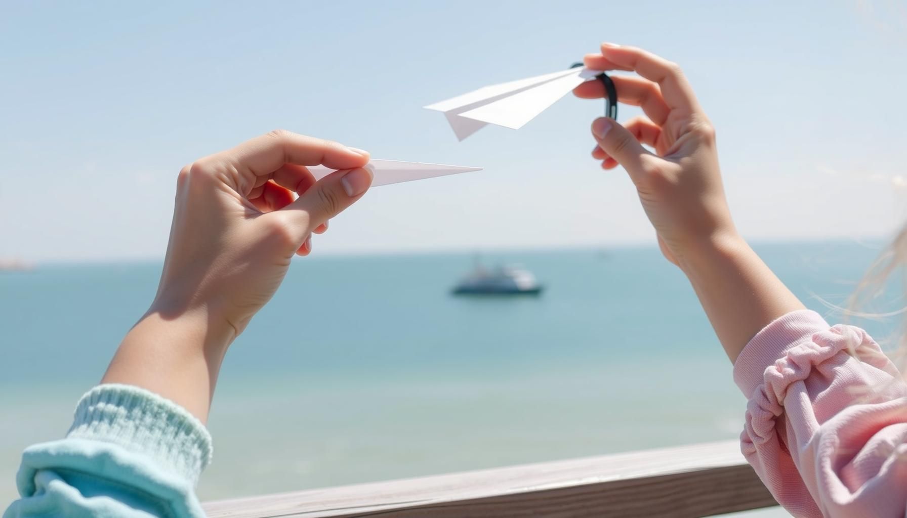 Famille en balade estivale avec lunettes IA posées sur un panier