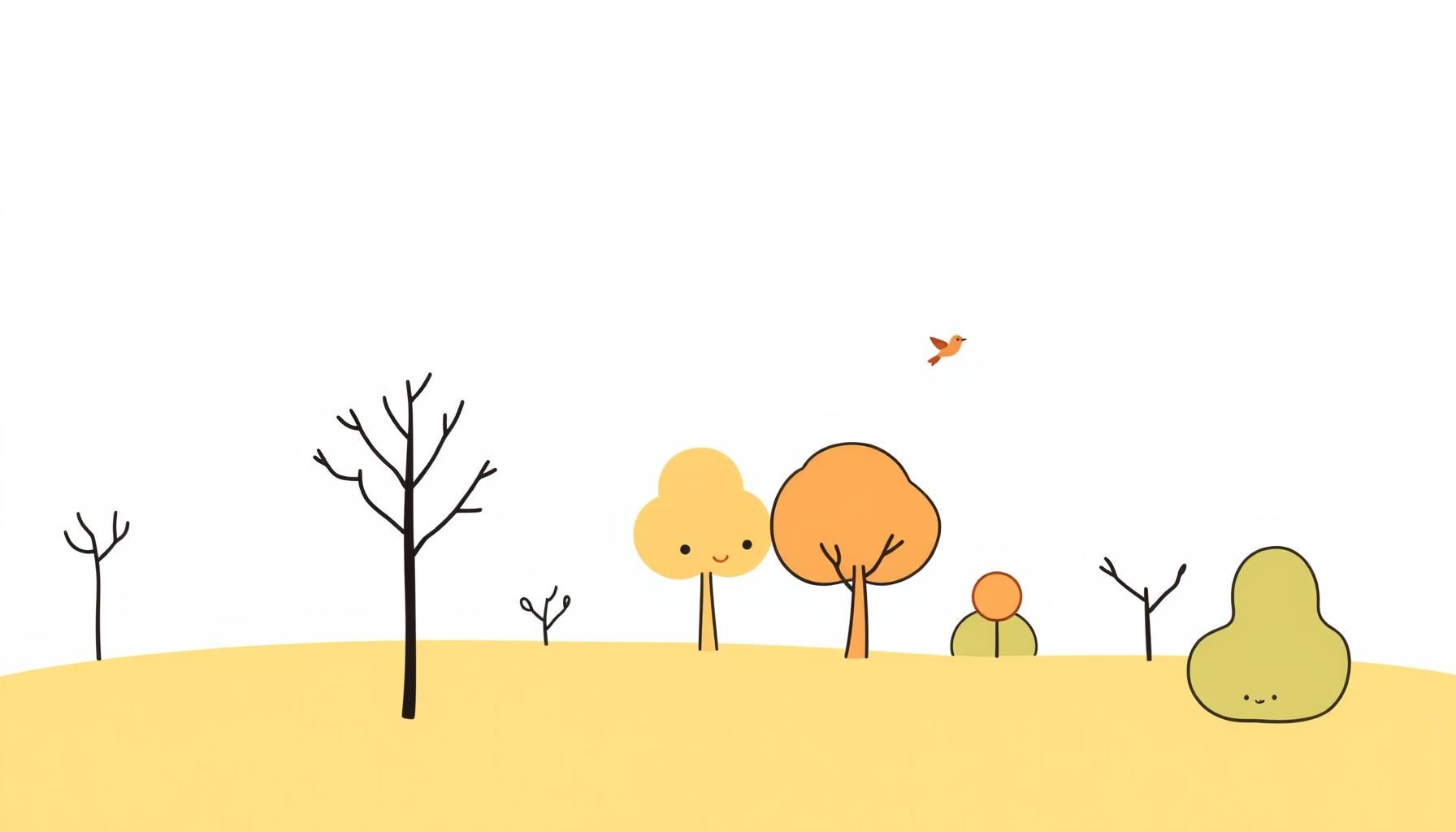 father and daughter looking at trees in park