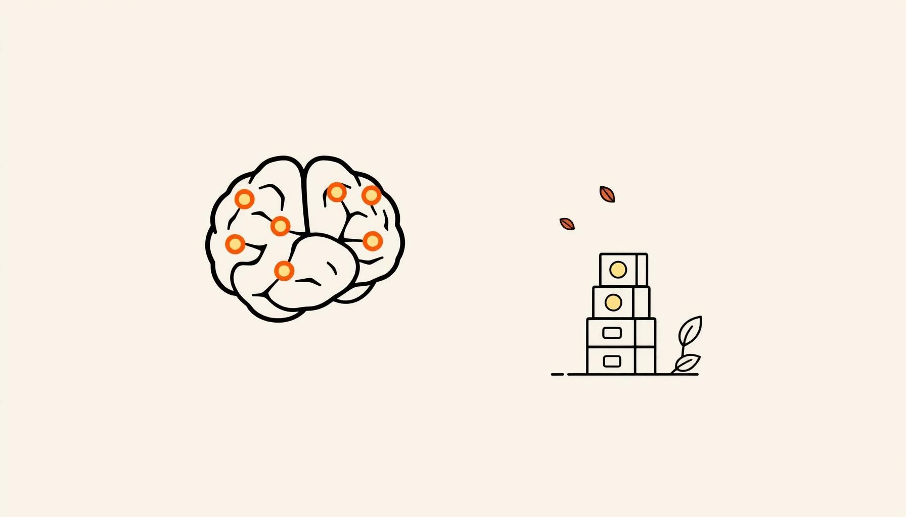 Ilustrasi anak membangun lego dengan bimbingan minimal