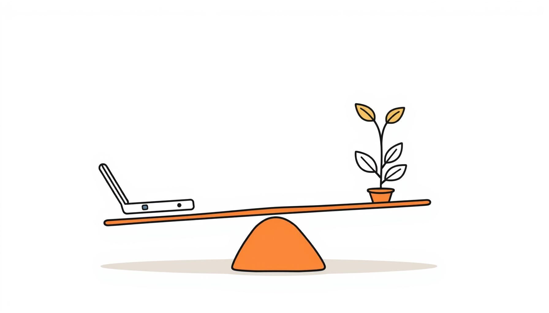 Equilíbrio entre tecnologia e atividades manuais