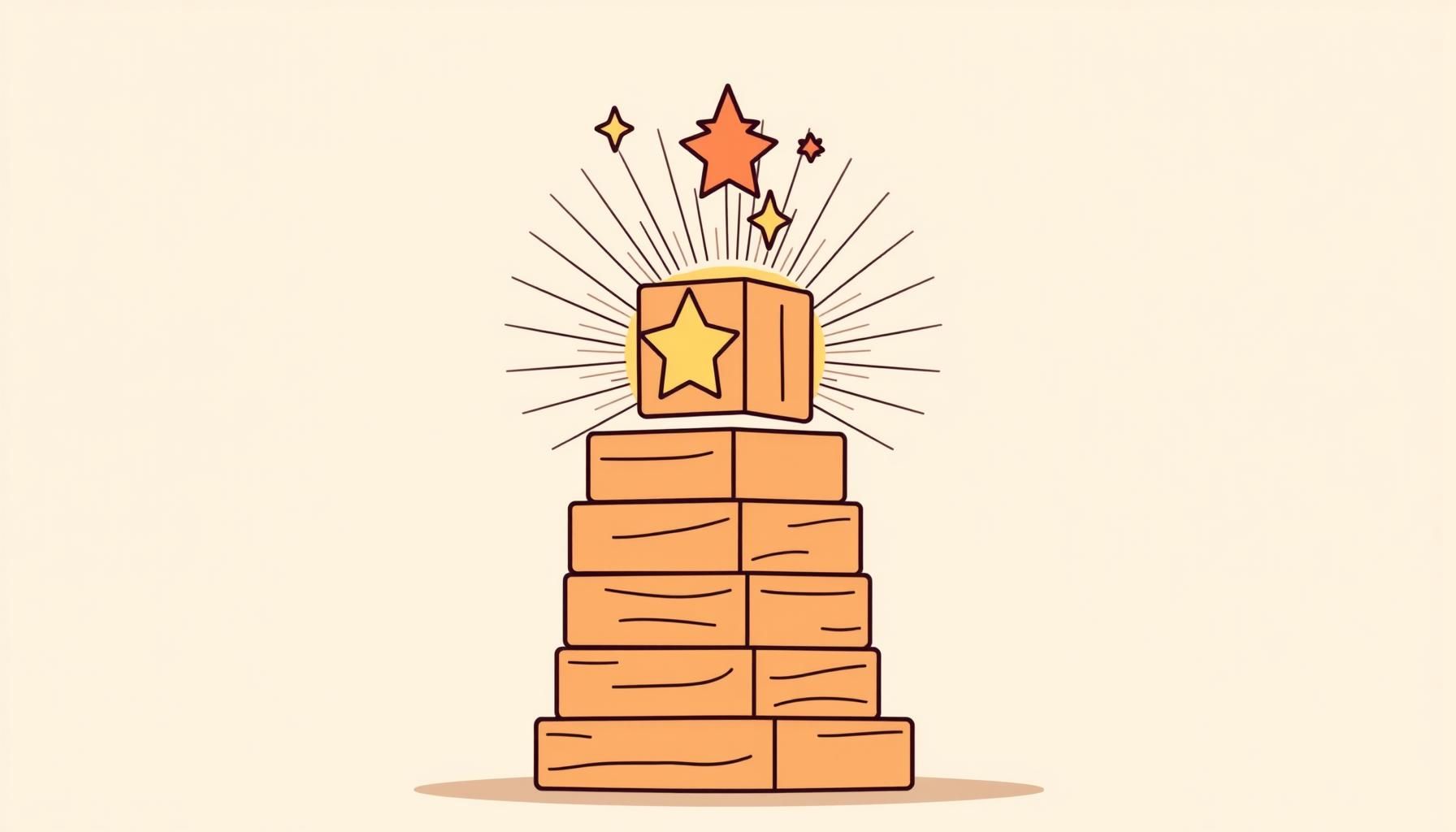 menina brincando com blocos coloridos ao lado de tablet