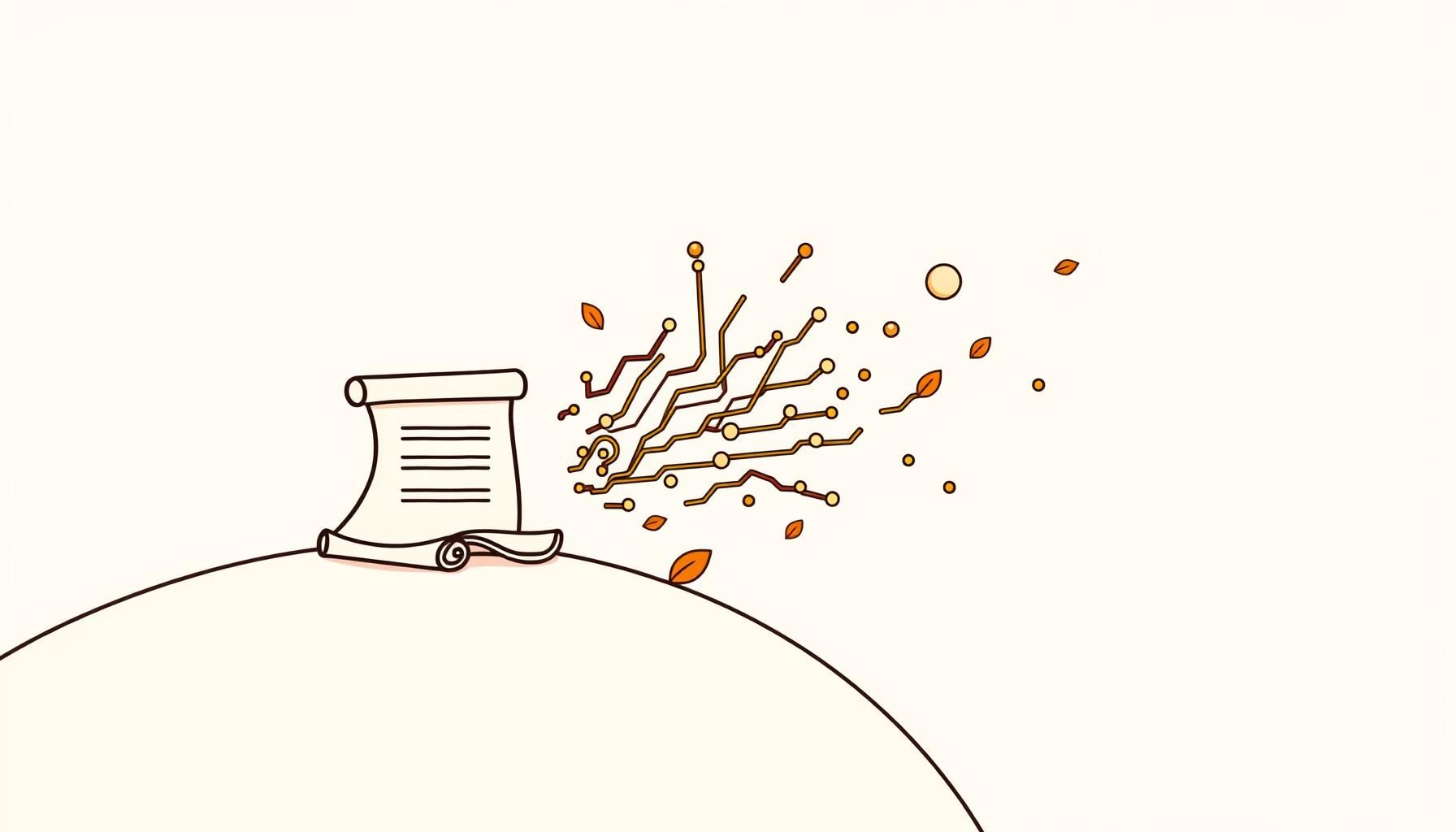 AI 교육 혁신을 상징하는 디지털 학습 환경