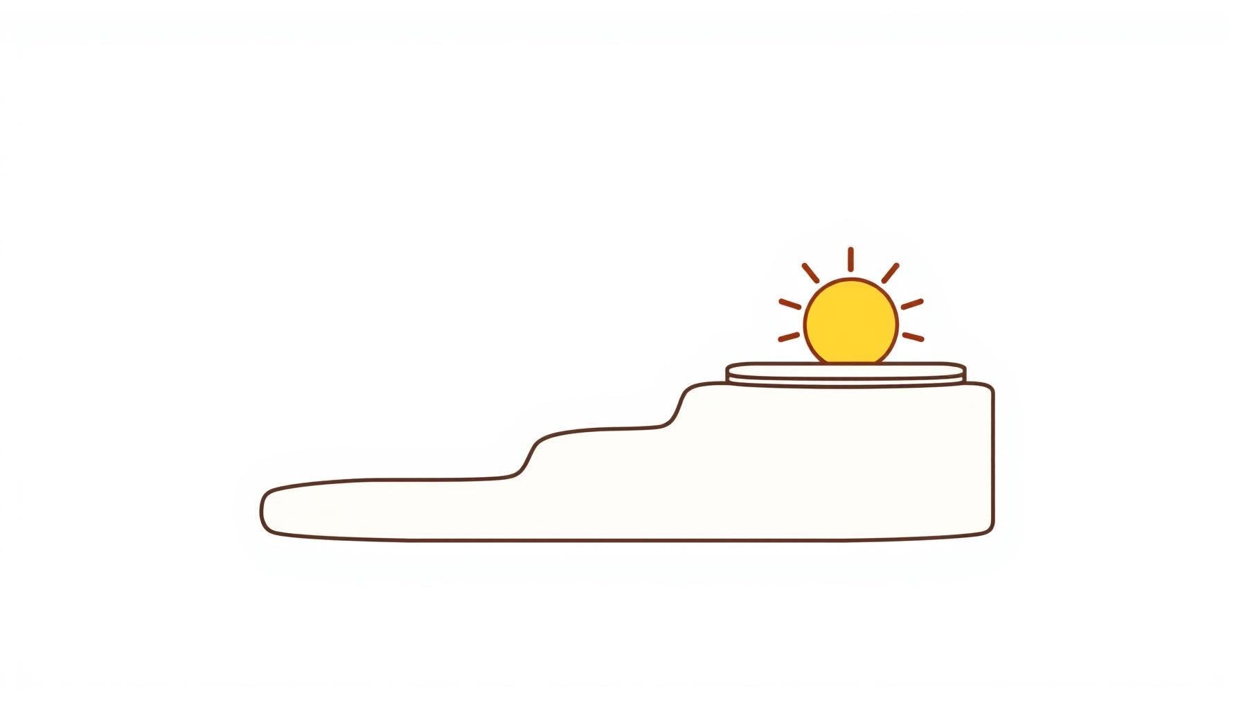 ciel clair et lumineux évoquant optimisme