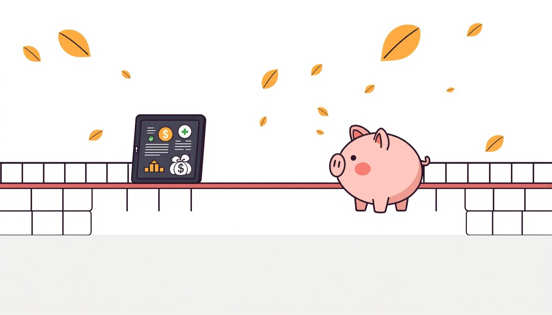 طفل يستخدم جهاز لوحي لتعلم المالية