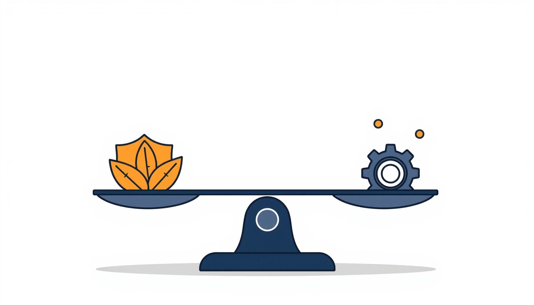 teknologi pintar dengan simbol keselamatan