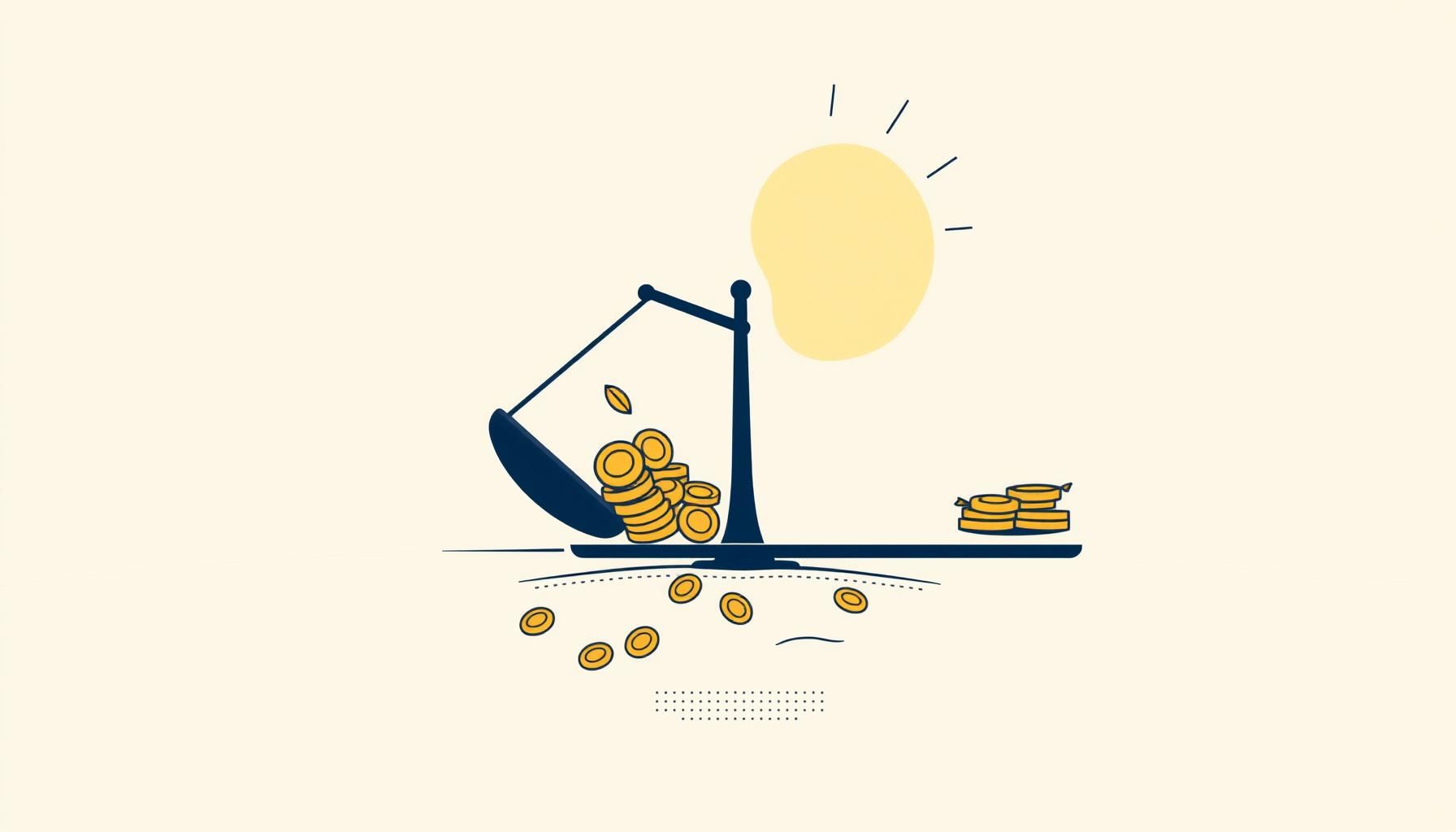 representación de abundancia y escasez en economía futura