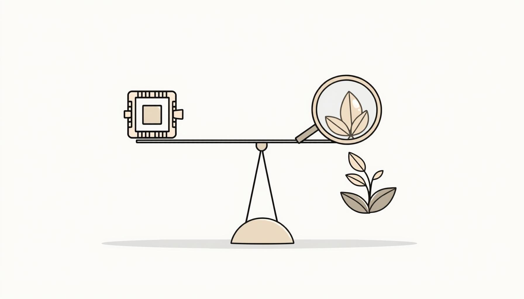 孩子充满好奇地探索自然