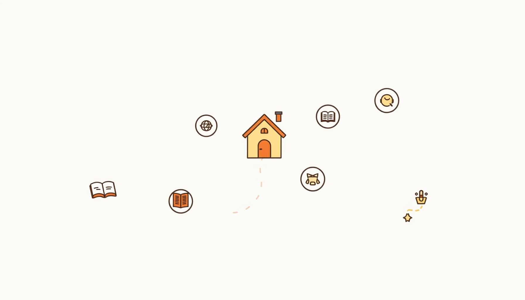 Tablet mostrando volcanes junto a dibujos de papel