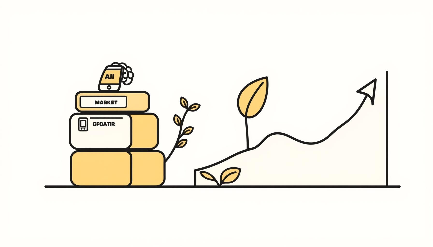 gráfico de crecimiento del mercado edtech