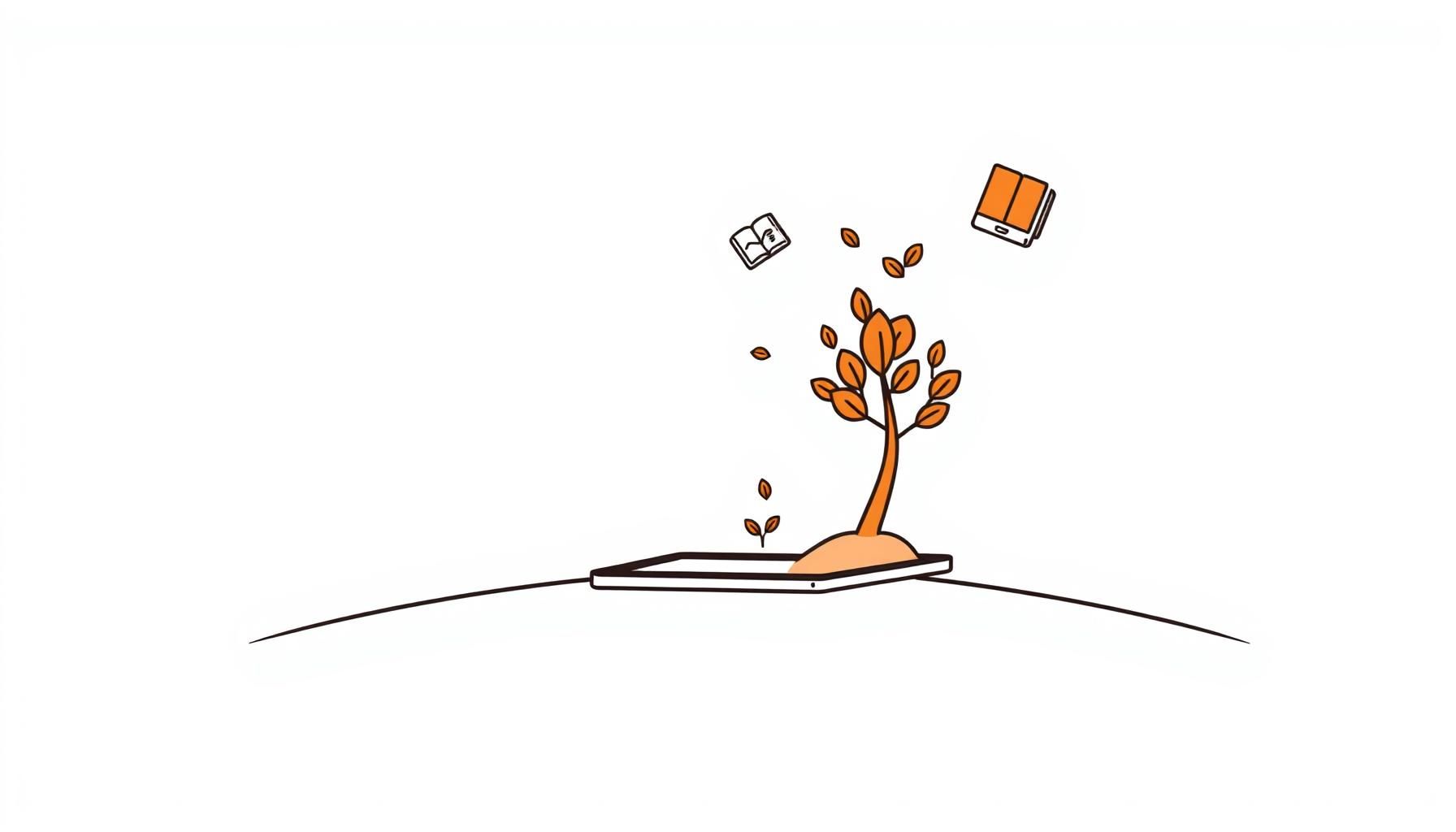 Keluarga dengan anak menggunakan tablet untuk belajar