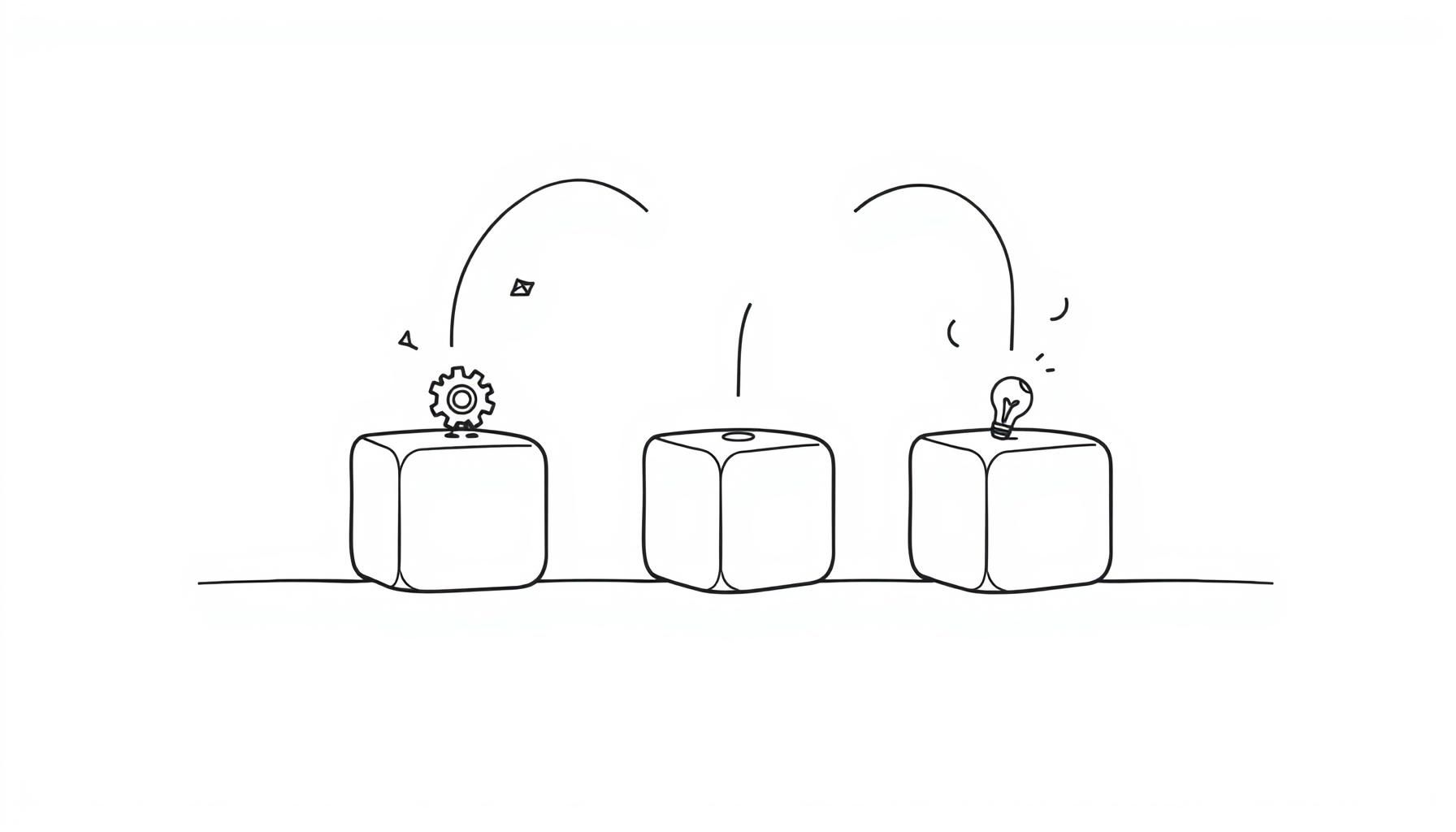 孩子通过积木学习逻辑的情境