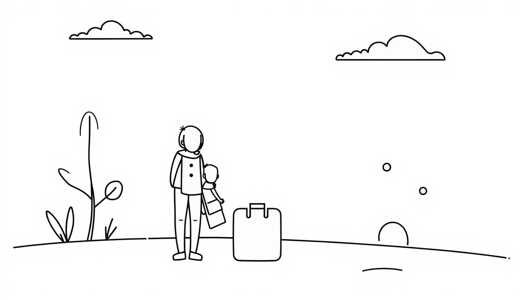 Family planning a trip together