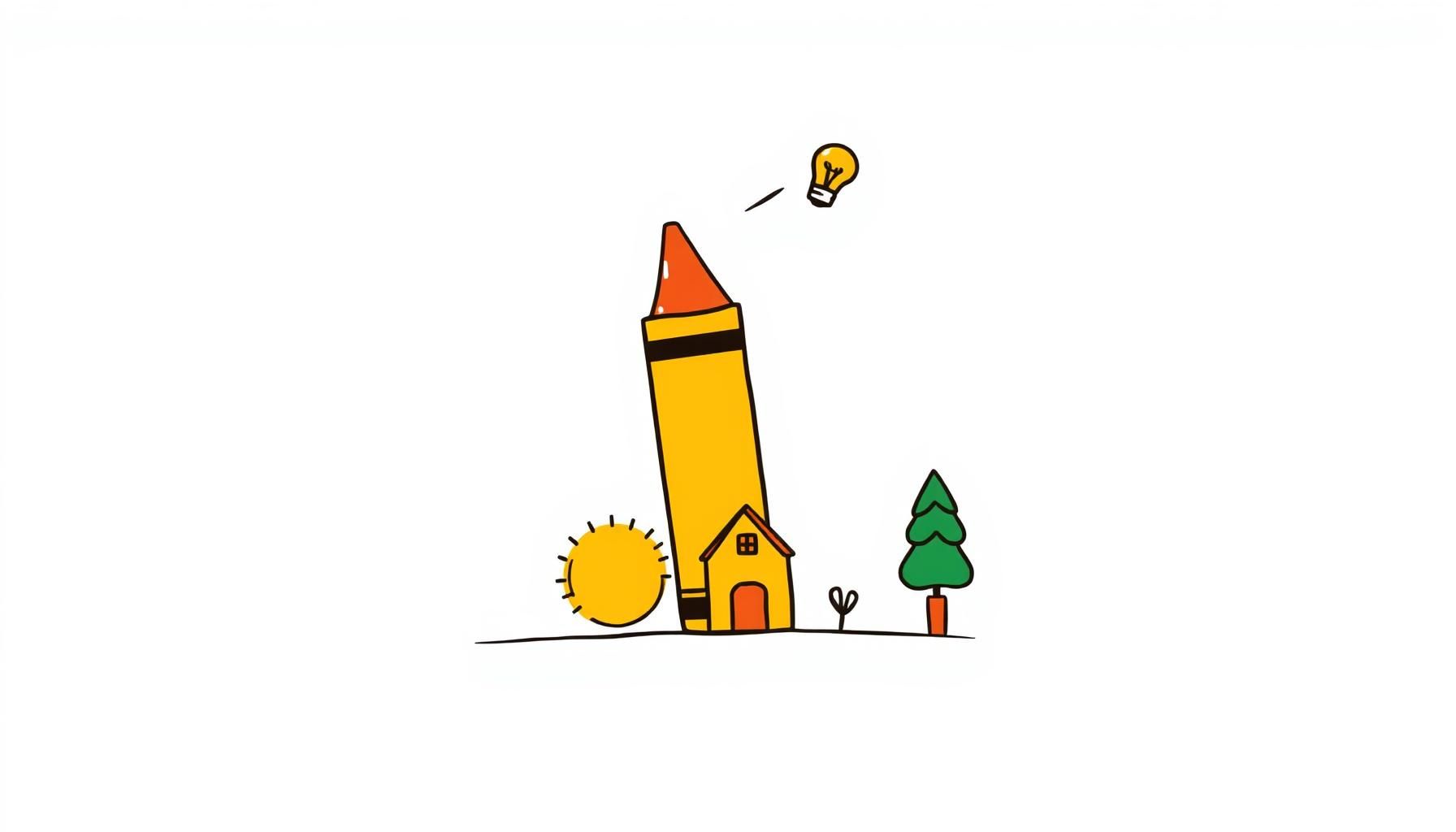 طفل يرسم لوحة تعبيرية بألوان زاهية