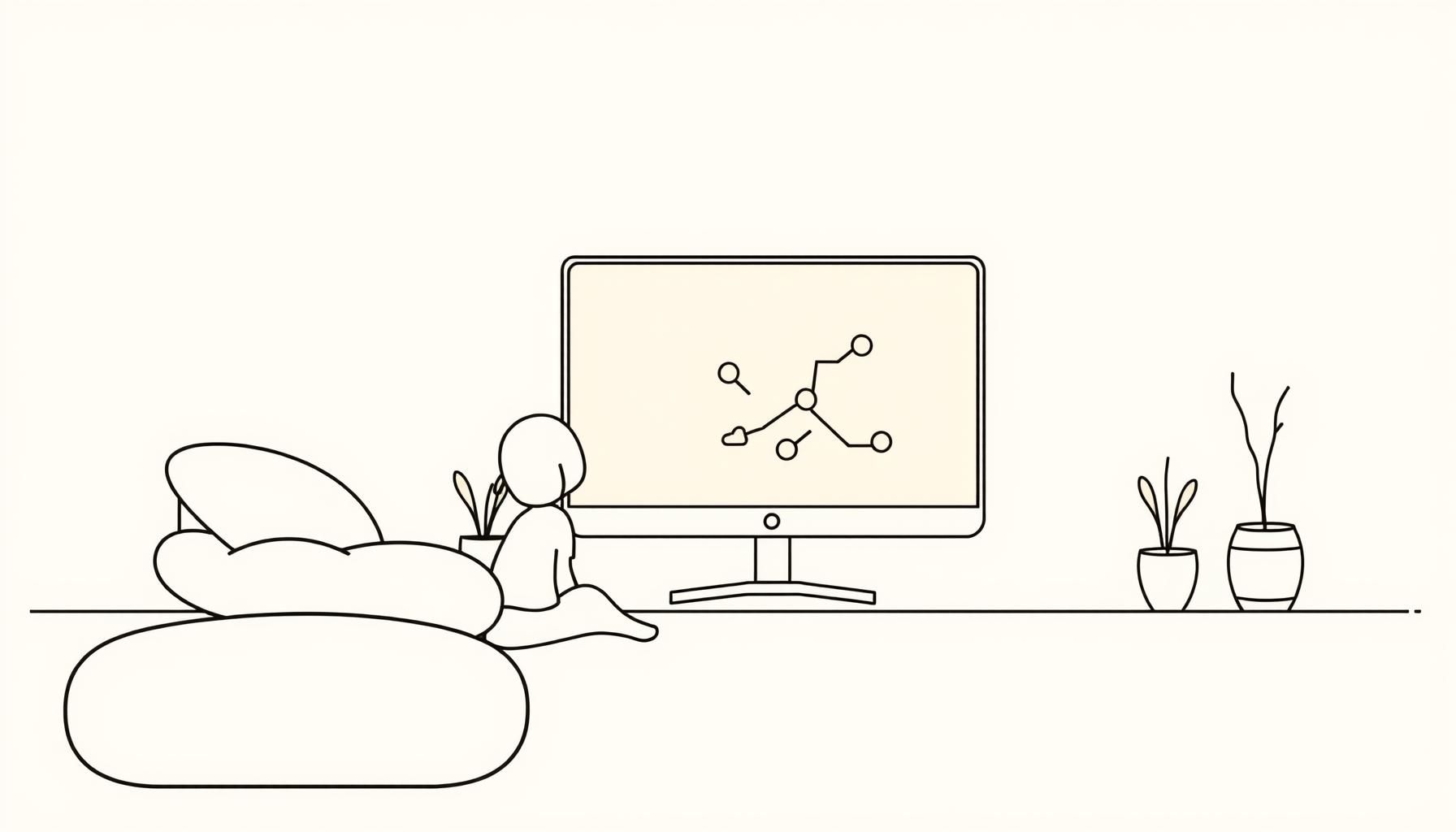 familia compartiendo aprendizaje en pantalla