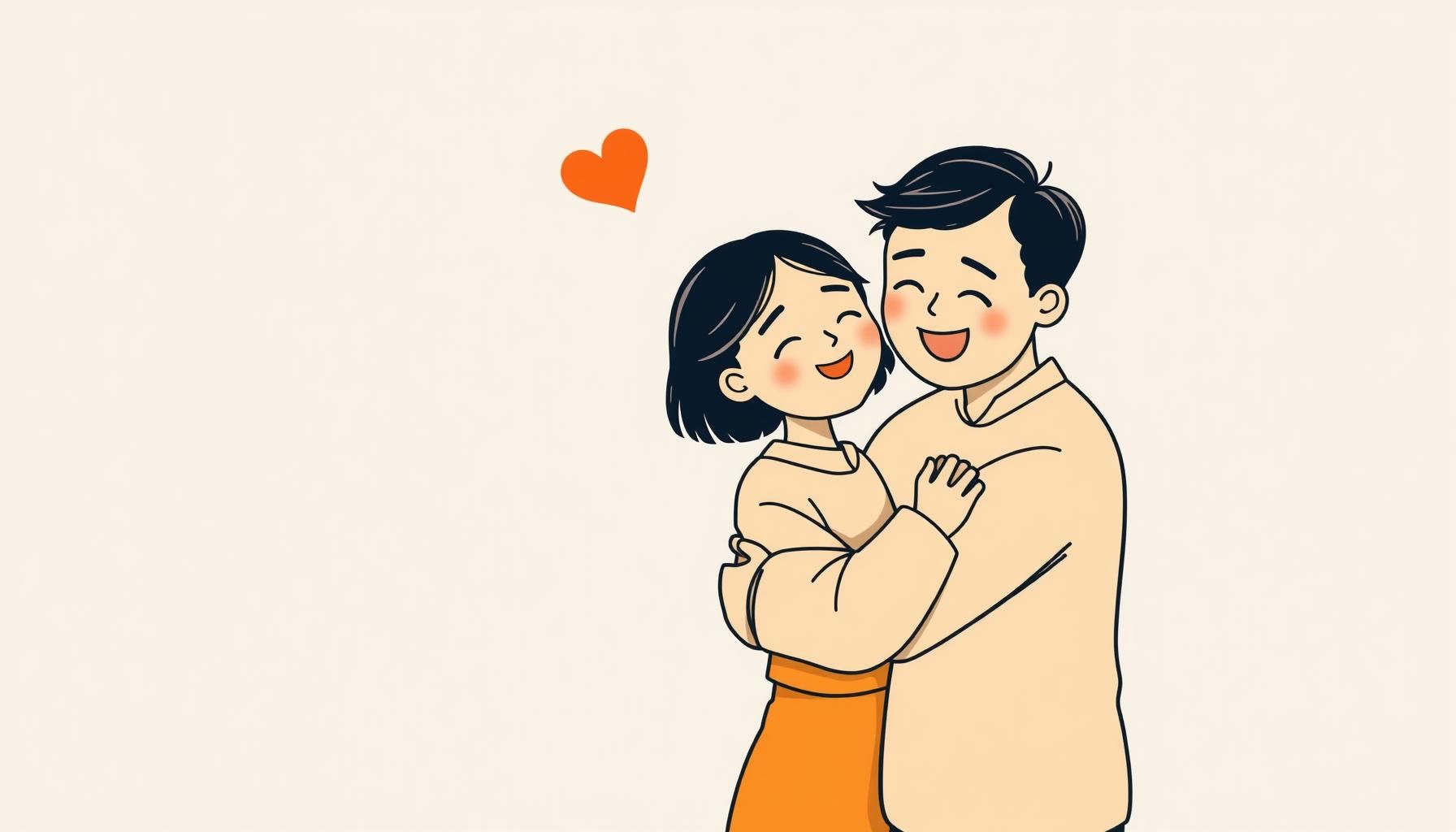 부엌에서 함께 웃으며 된장찌개 나눠 먹는 가족