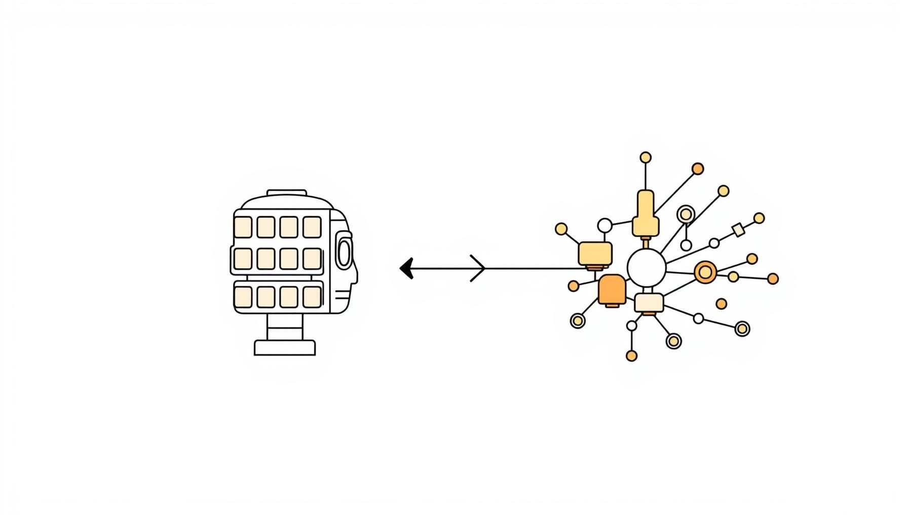 طفلة تلعب مع روبوت تعليمي