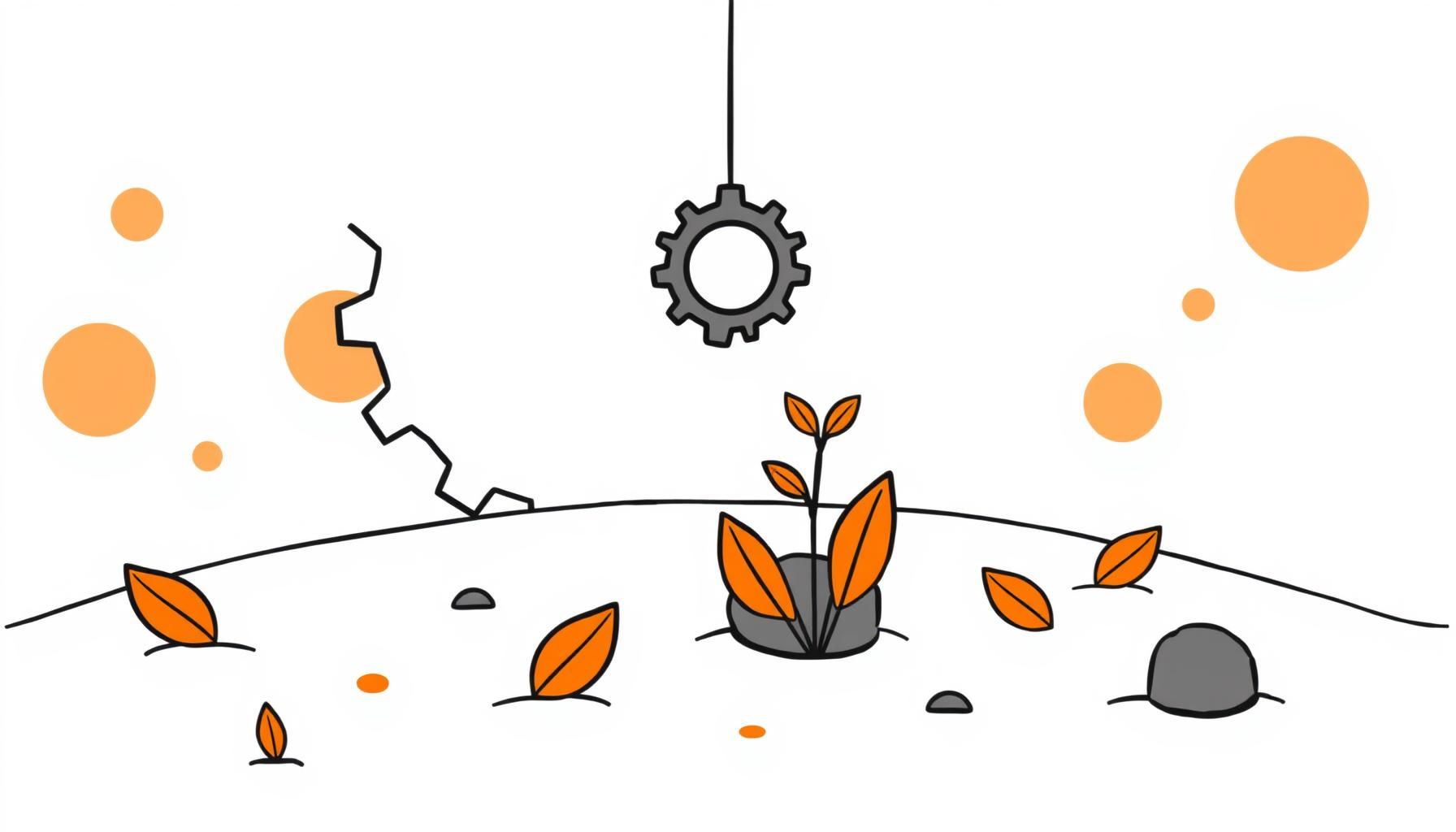 秋の公園で遊ぶ親子の光景