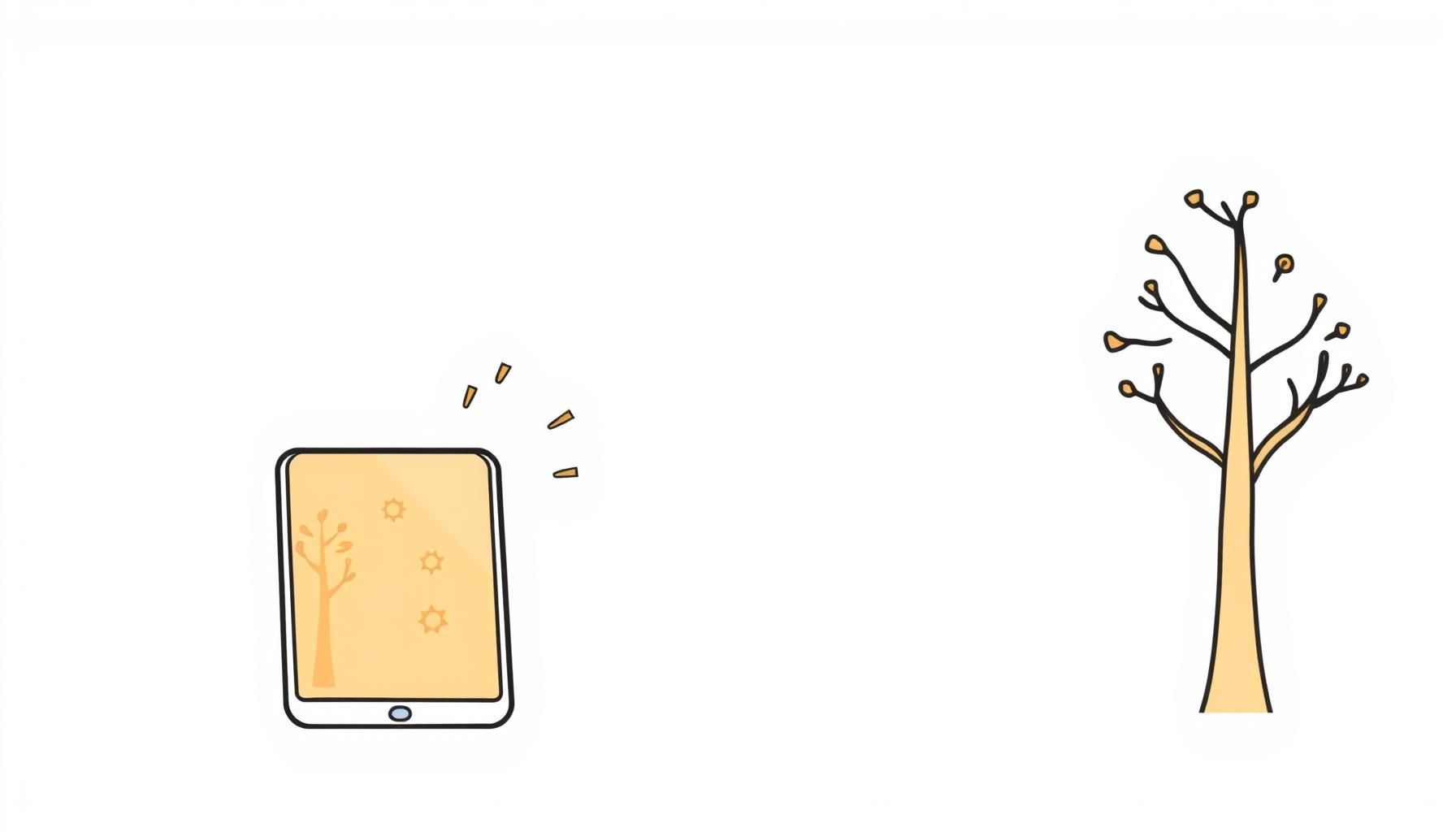 طفل يتعلم تطبيقات ذكاء اصطناعي على جهاز لوحي مع أمه تجلس بجانبه