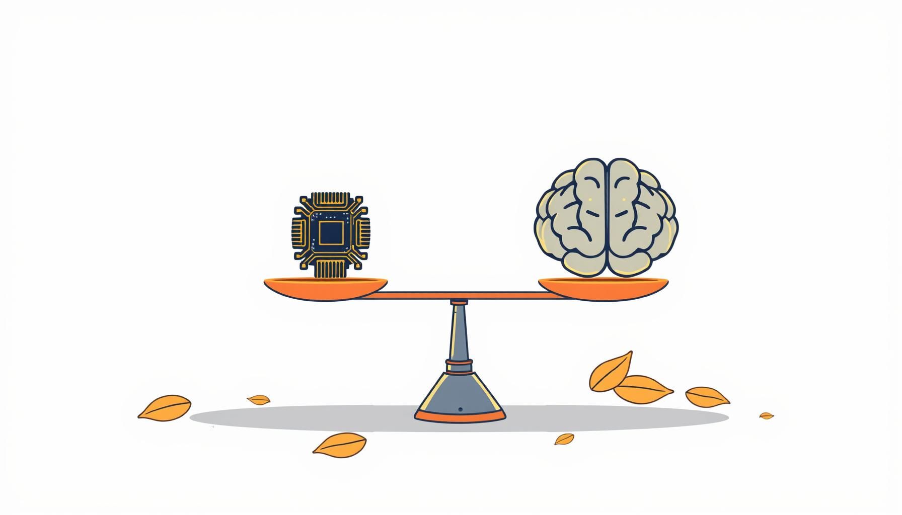 jeune génération explorant l'IA avec équilibre
