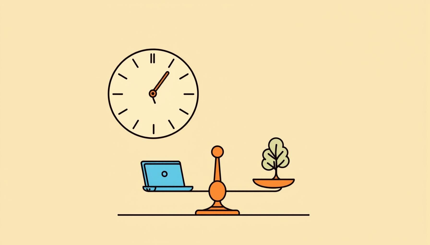 ilustrasi generasi muda mencari keseimbangan hidup dan teknologi