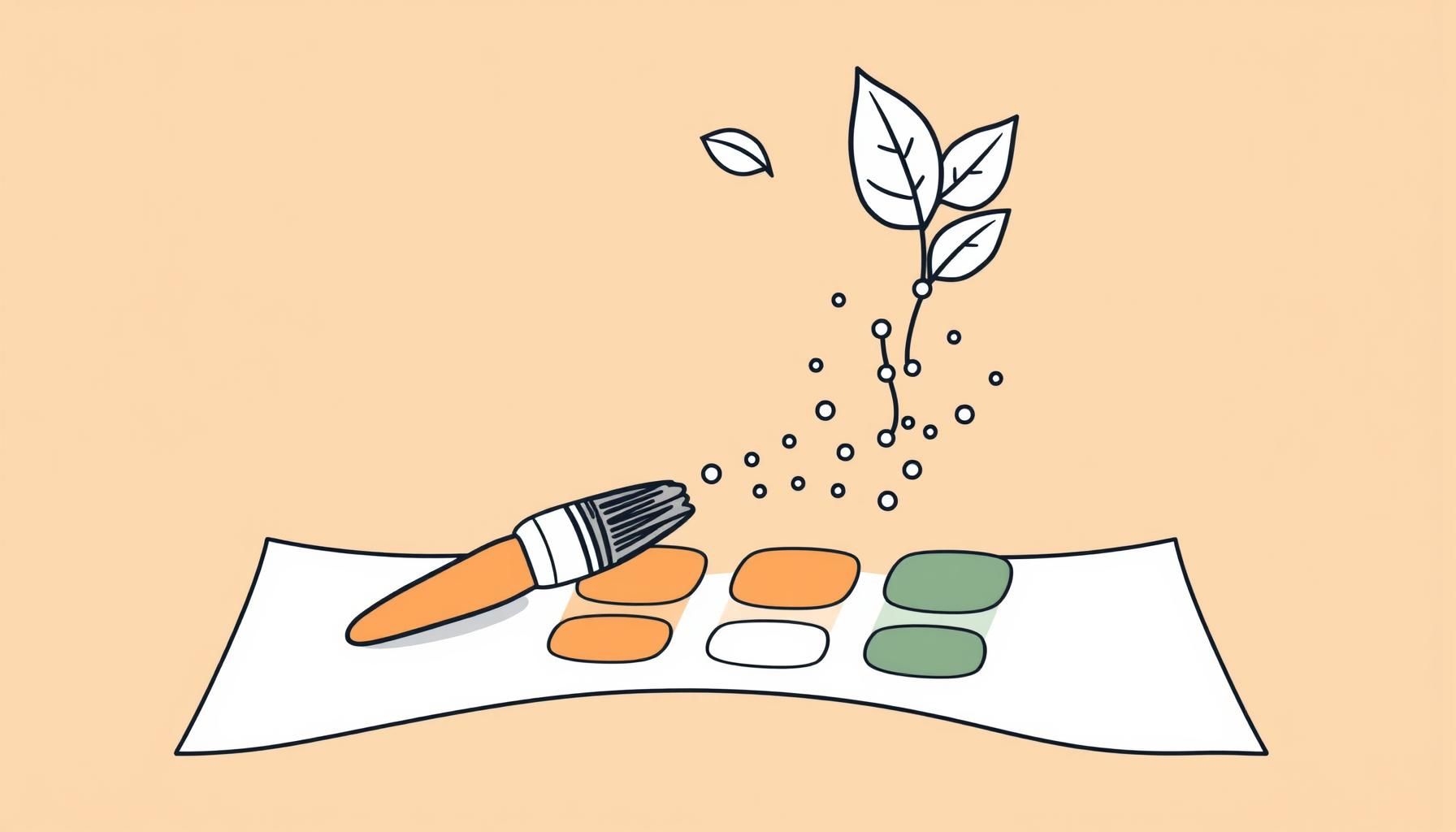 طفلة تجرب الرسم الرقمي بالألوان