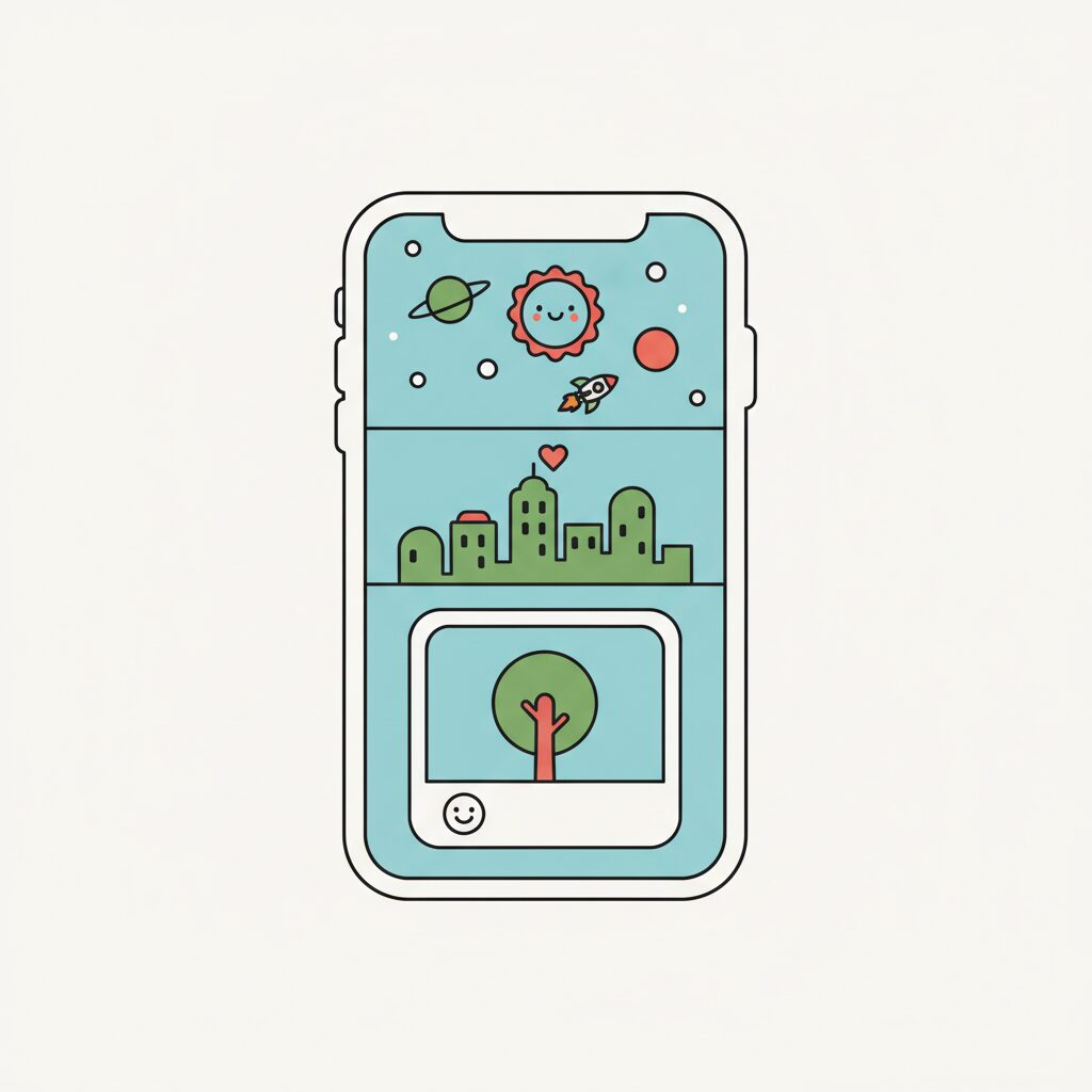 visualisation de l'effet Earth Zoom montrant un voyage depuis l'espace jusqu'à une photo