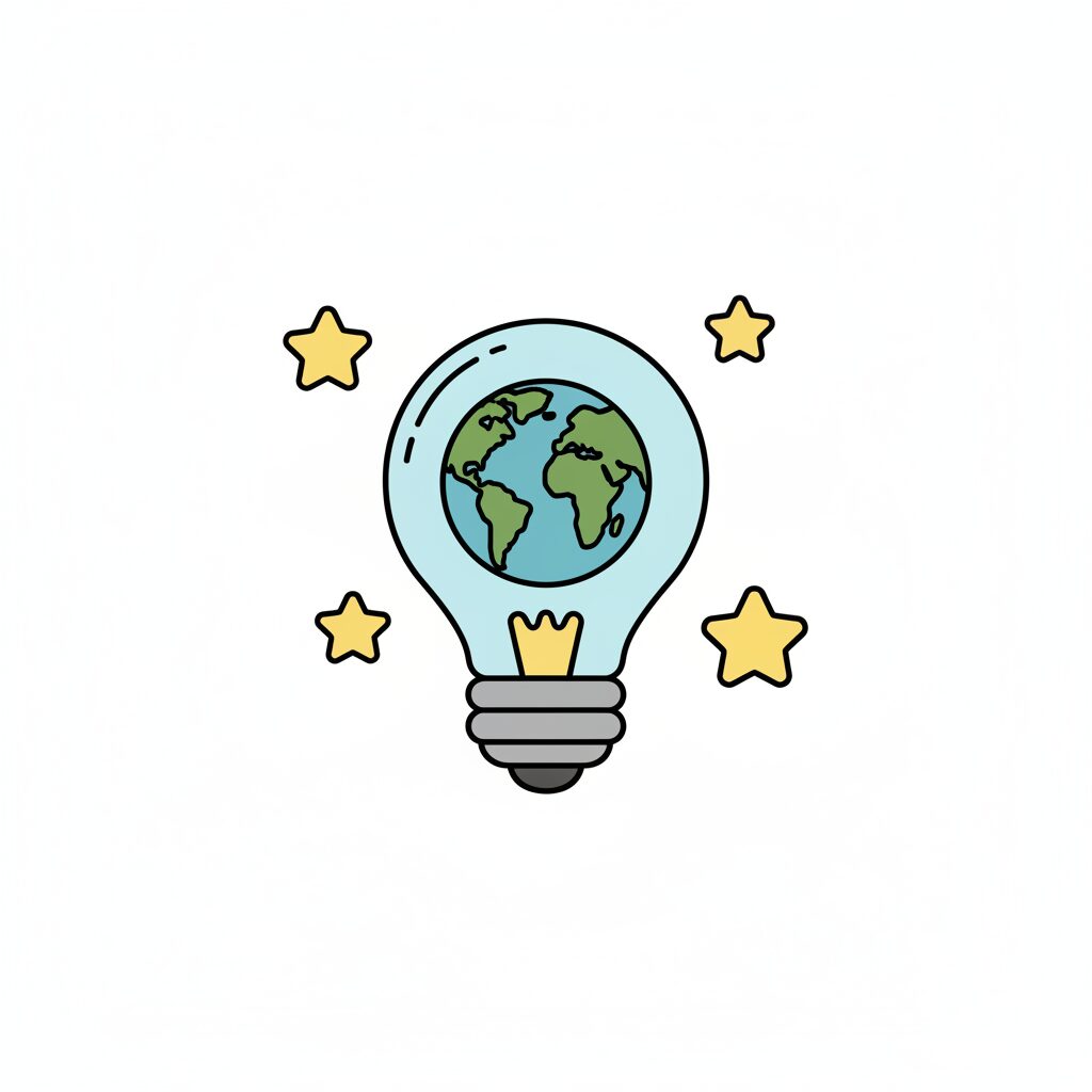 enfant curieux regardant un écran montrant l'effet Earth Zoom