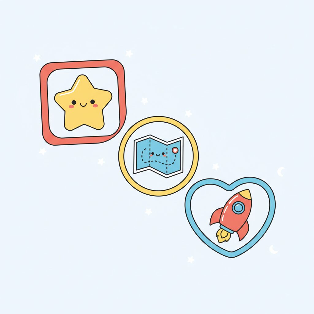 famille rassemblée autour d'un ordinateur créant des vidéos Earth Zoom