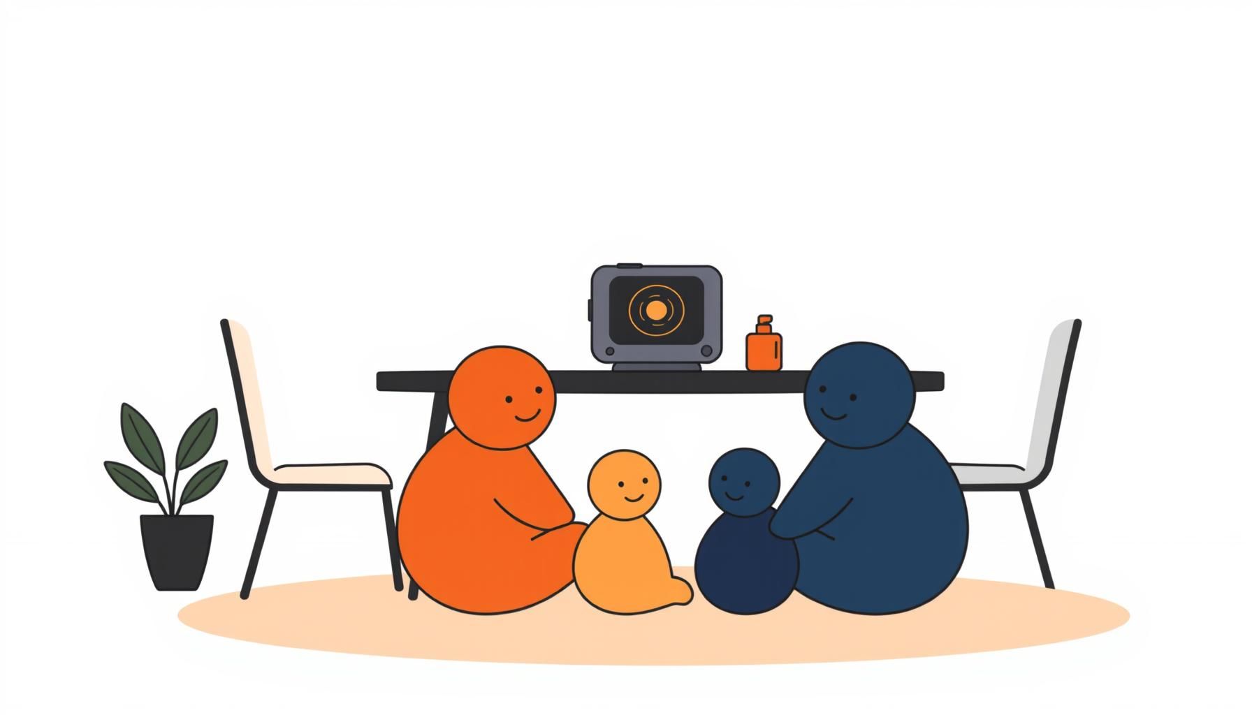 저녁 불빛이 반사된 창과 따뜻한 실내 조명