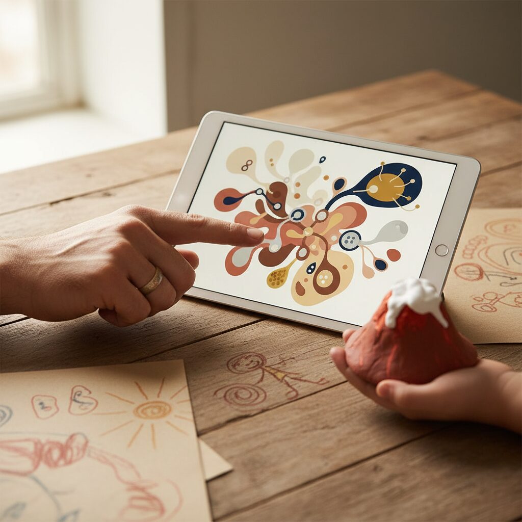 Tela mostrando análise inteligente de vídeo para famílias