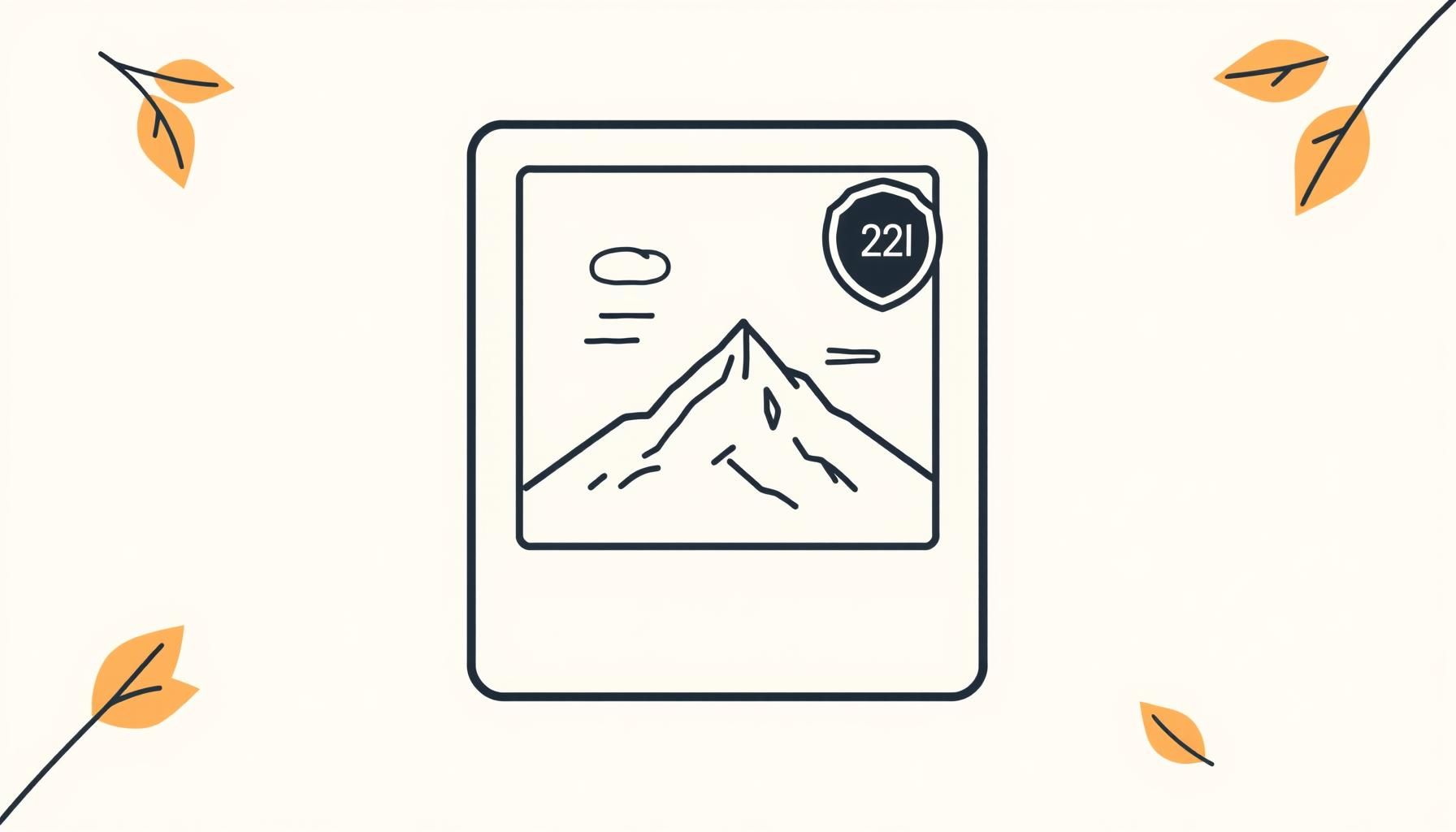 ícone de selo de transparência em fotografia