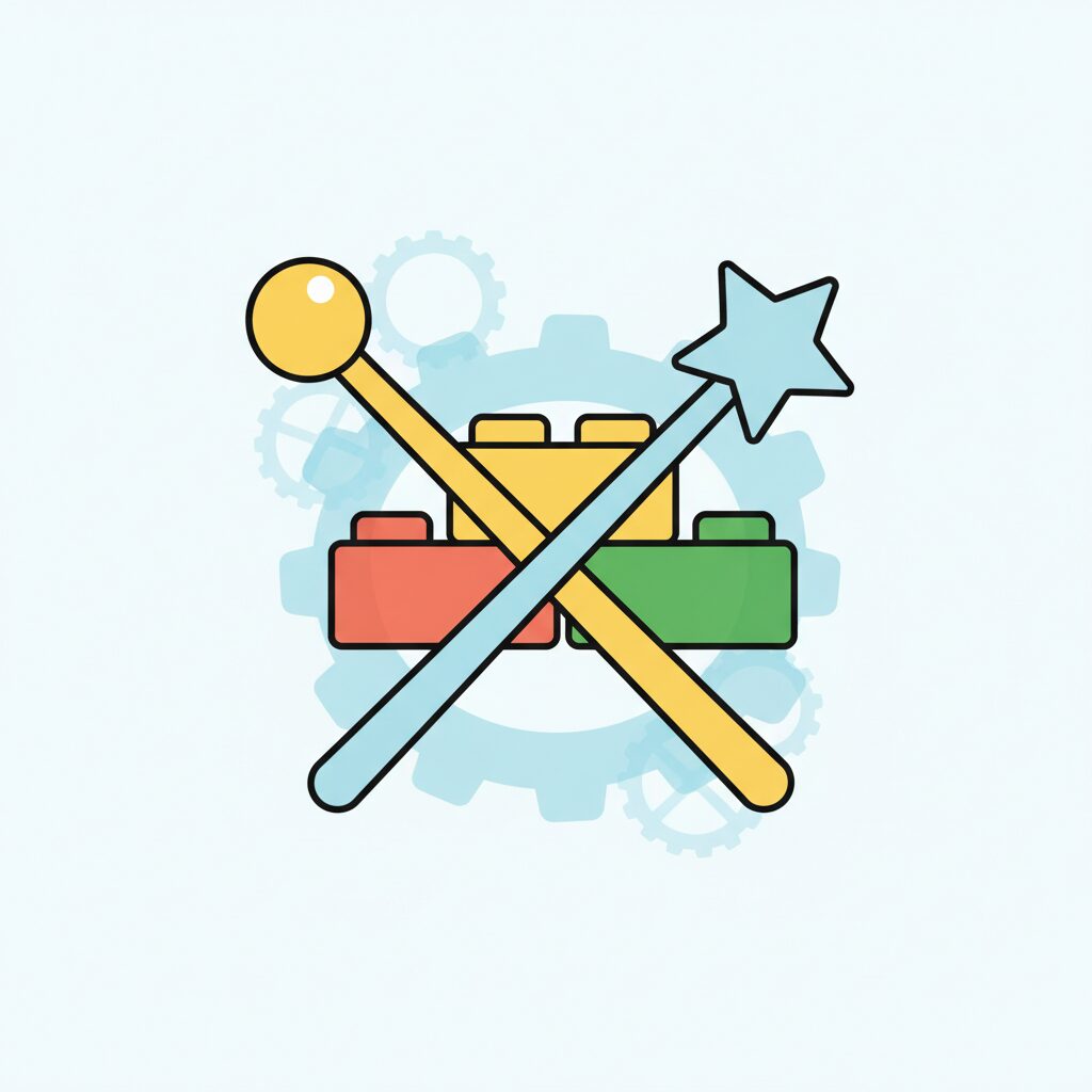 parent guidant son enfant dans une activité créative