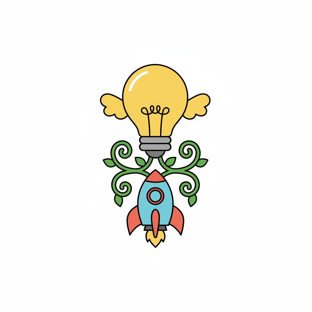 enfant créatif construisant avec des matériaux variés