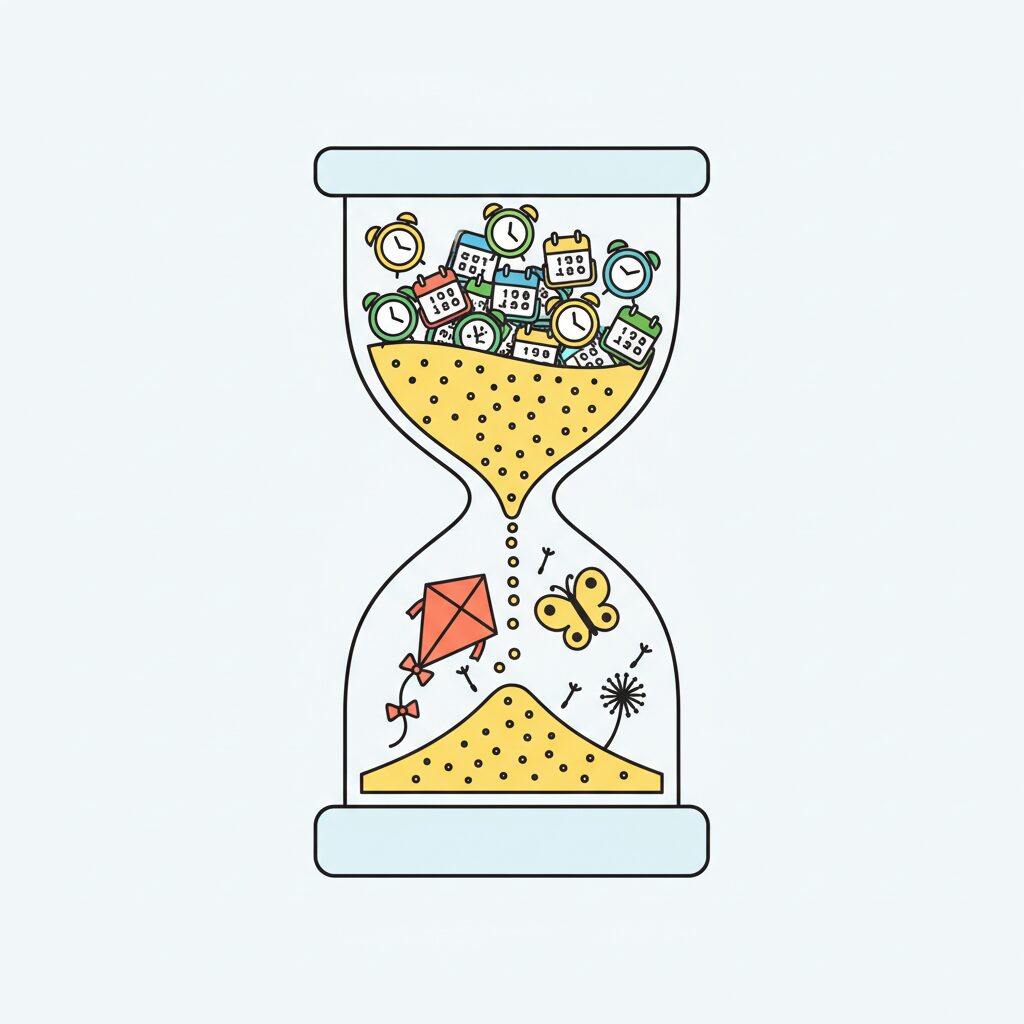 Familia disfrutando tiempo juntos sin pantallas