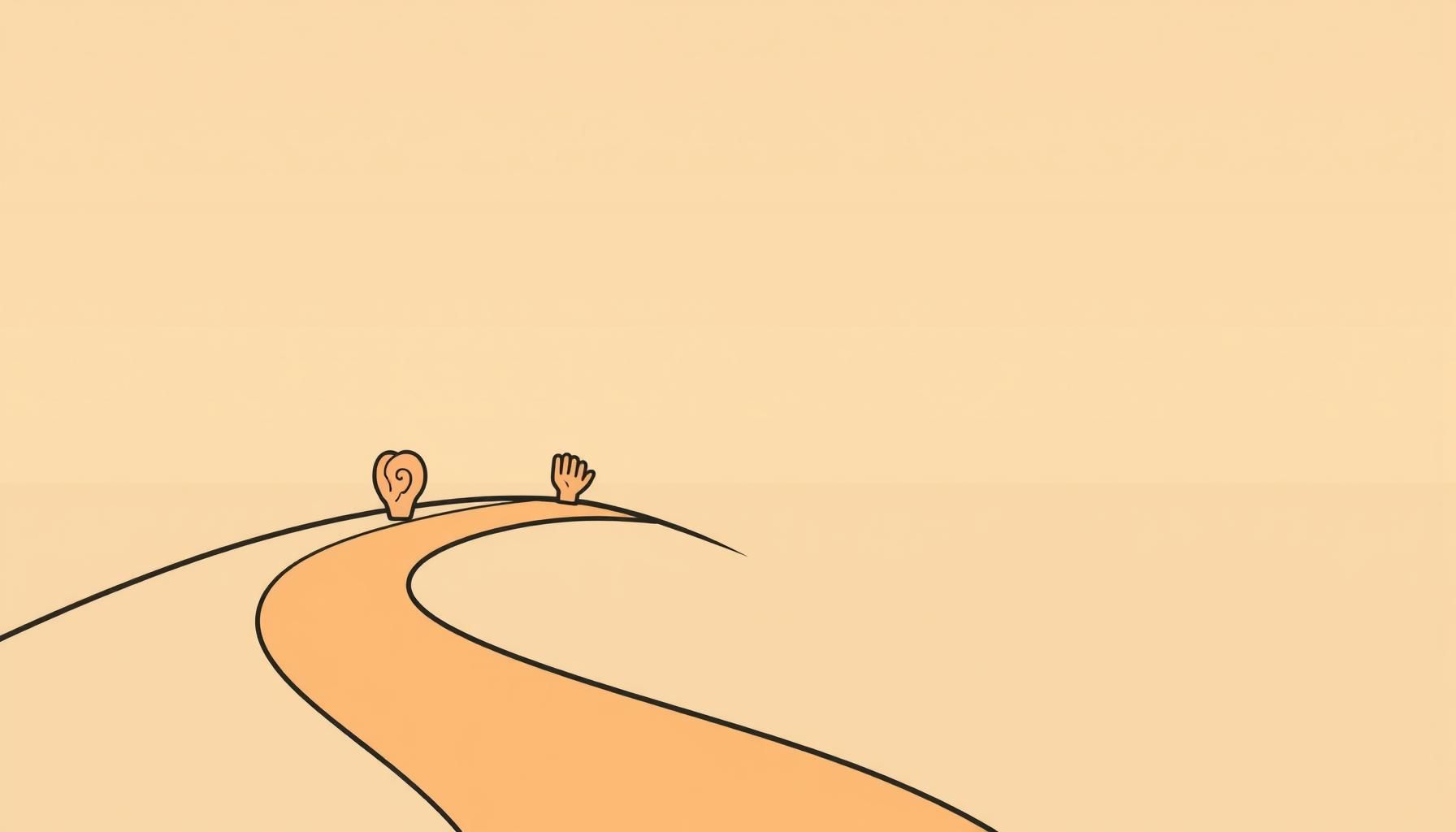 未来の学びを象徴する耳を傾ける子ども