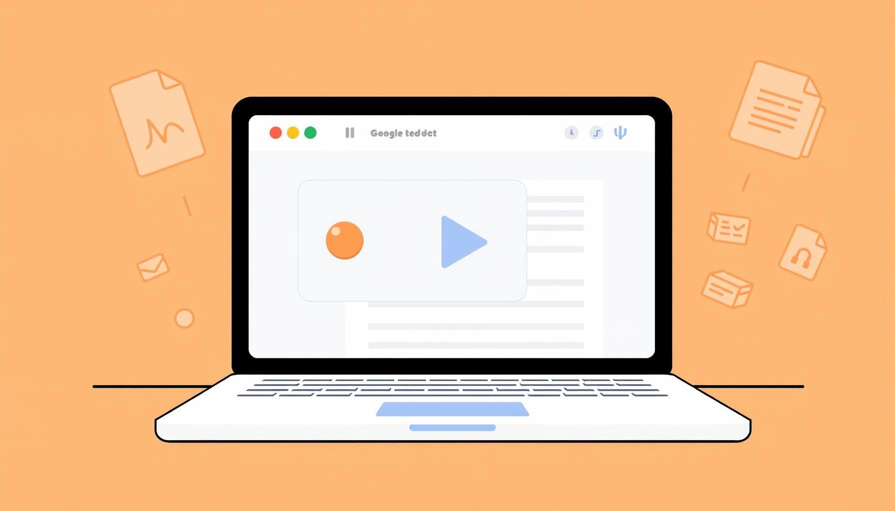 interfaz de Google Docs mostrando botón de audio