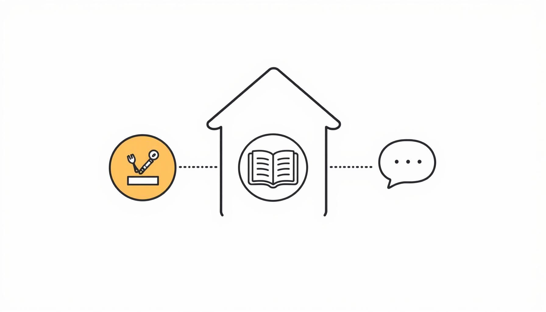 familia escuchando lista de viaje narrada