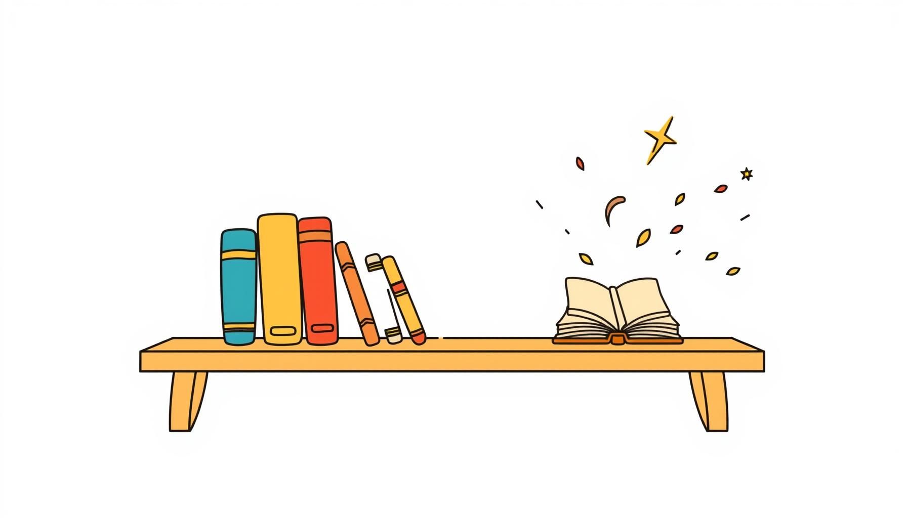 أب وابنته يقرآن معًا كتابًا ورقيًا