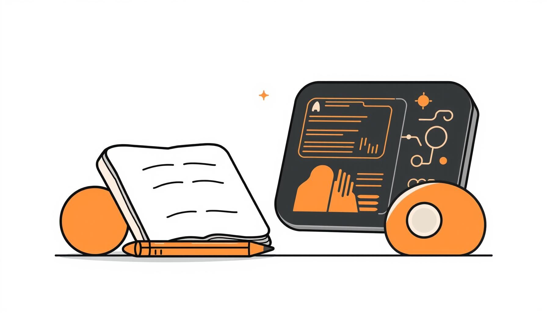 가족이 함께 노트북으로 창작 활동 하는 모습