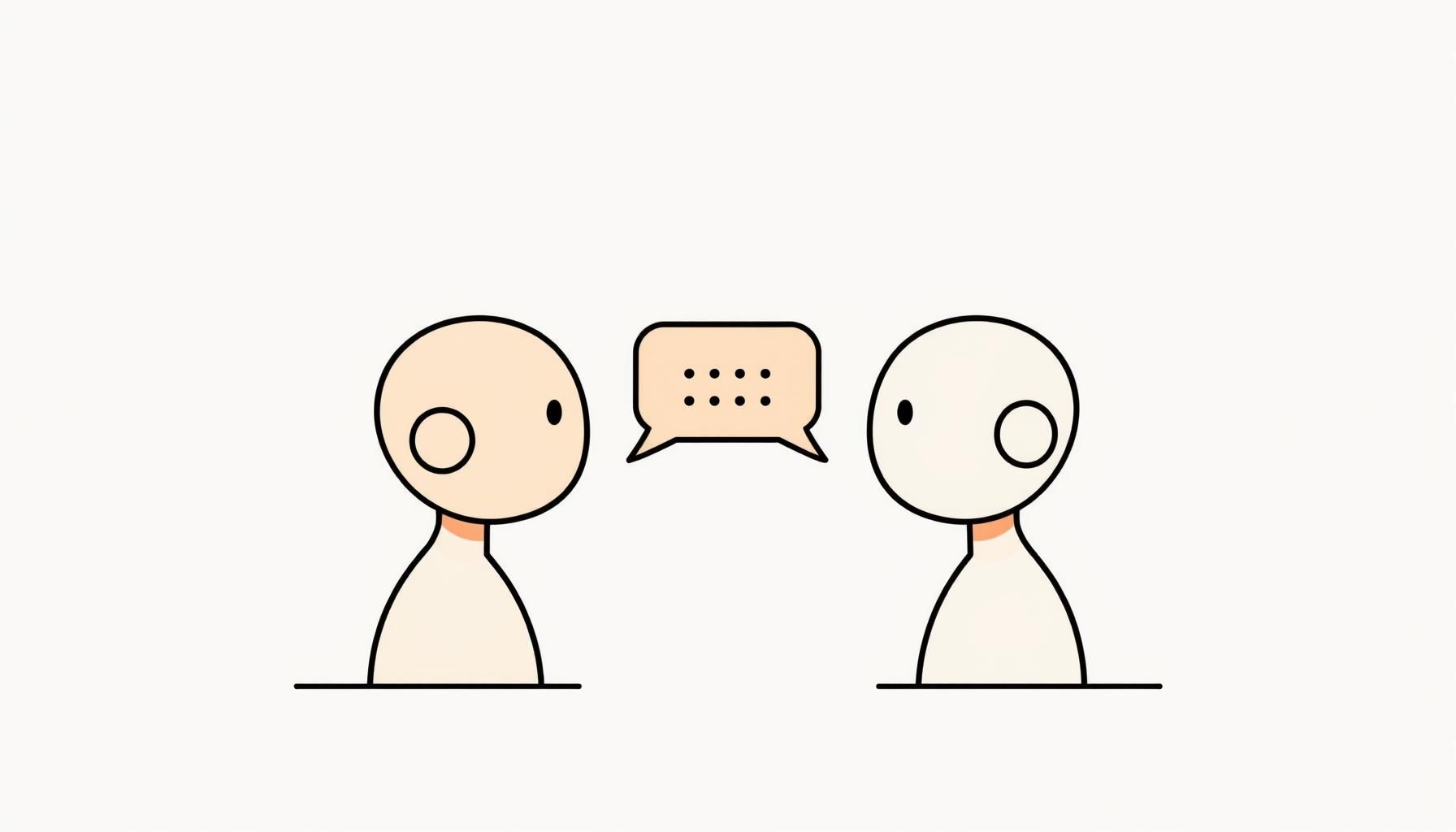 아이가 태블릿으로 AI와 대화하는 모습