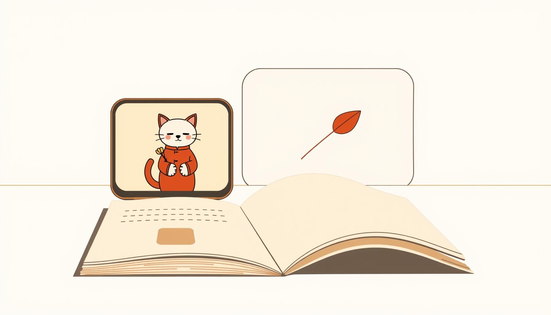 Bố con xem video học cùng laptop trên bàn học