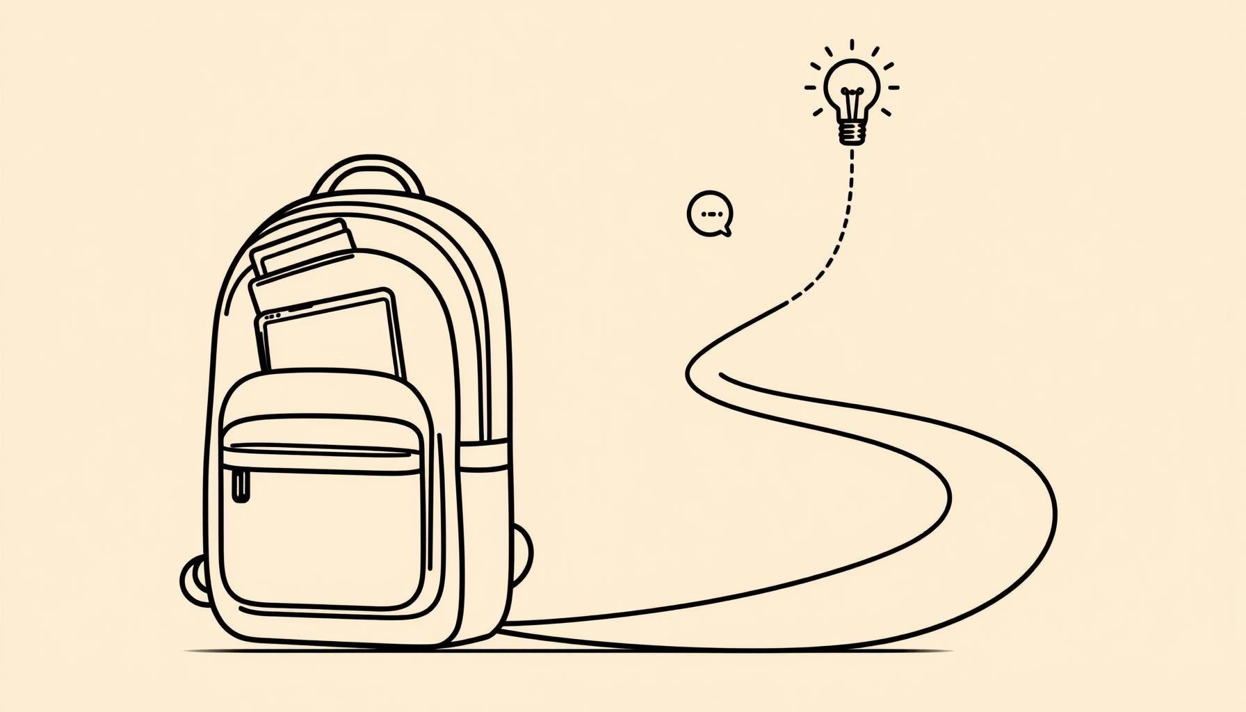 Enfant regardant l'avenir avec confiance