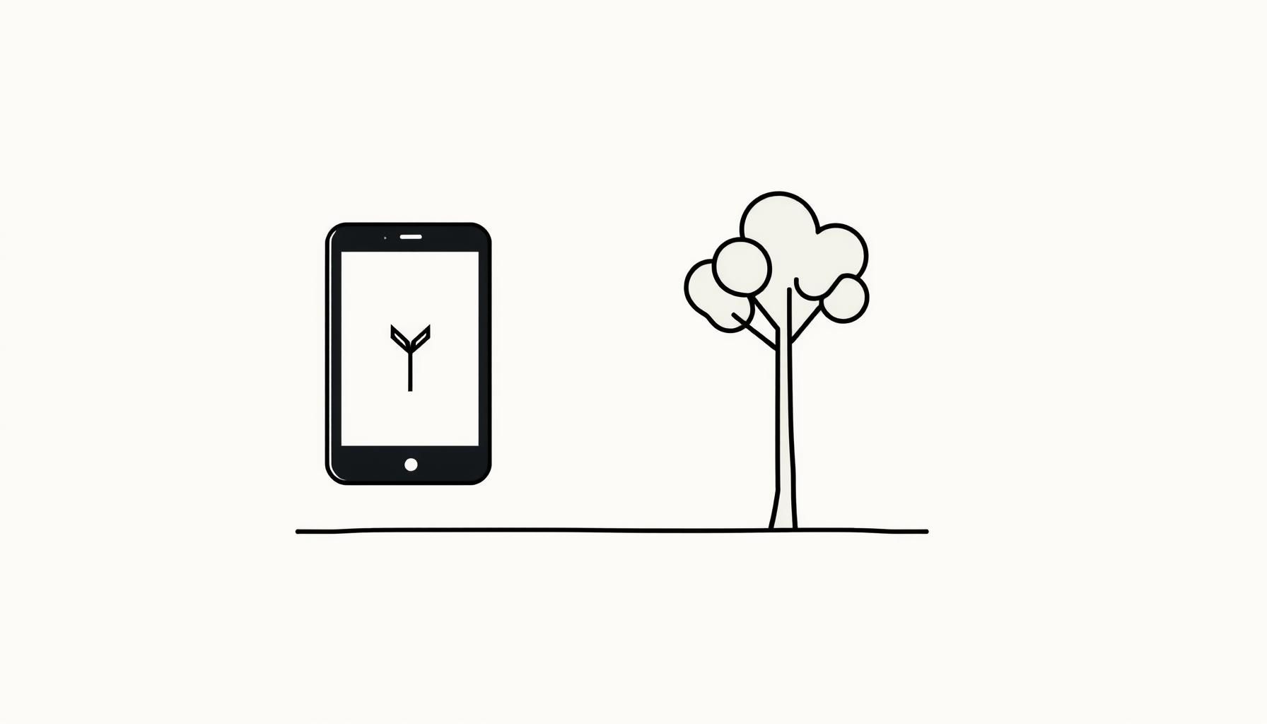 anak menggunakan tablet lalu berlari bermain di luar