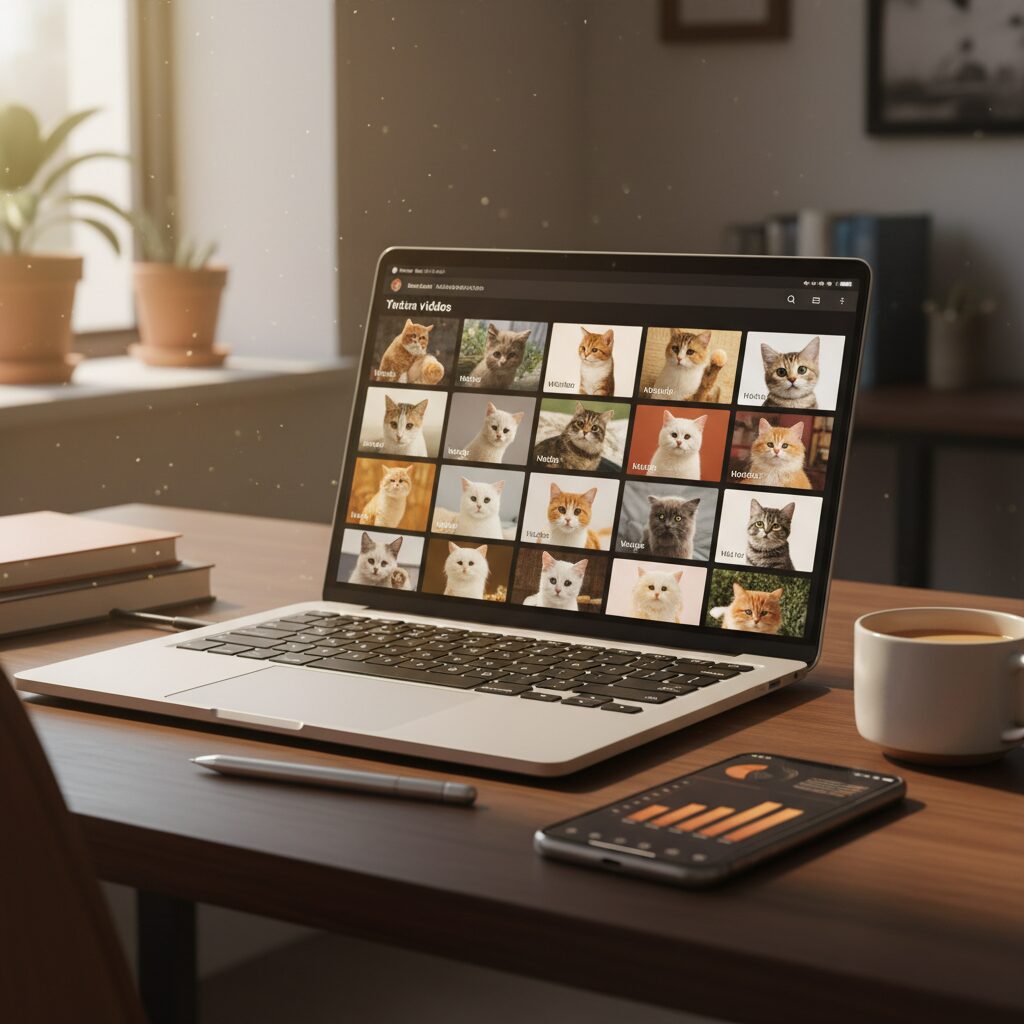 Tela mostrando algoritmos gerando conteúdo infinito