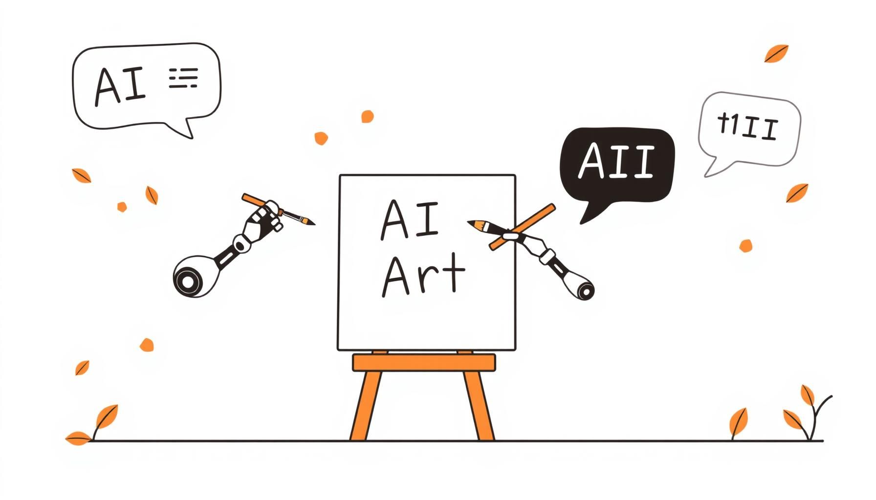 Niño creativo con colores frente a pantalla tecnológica