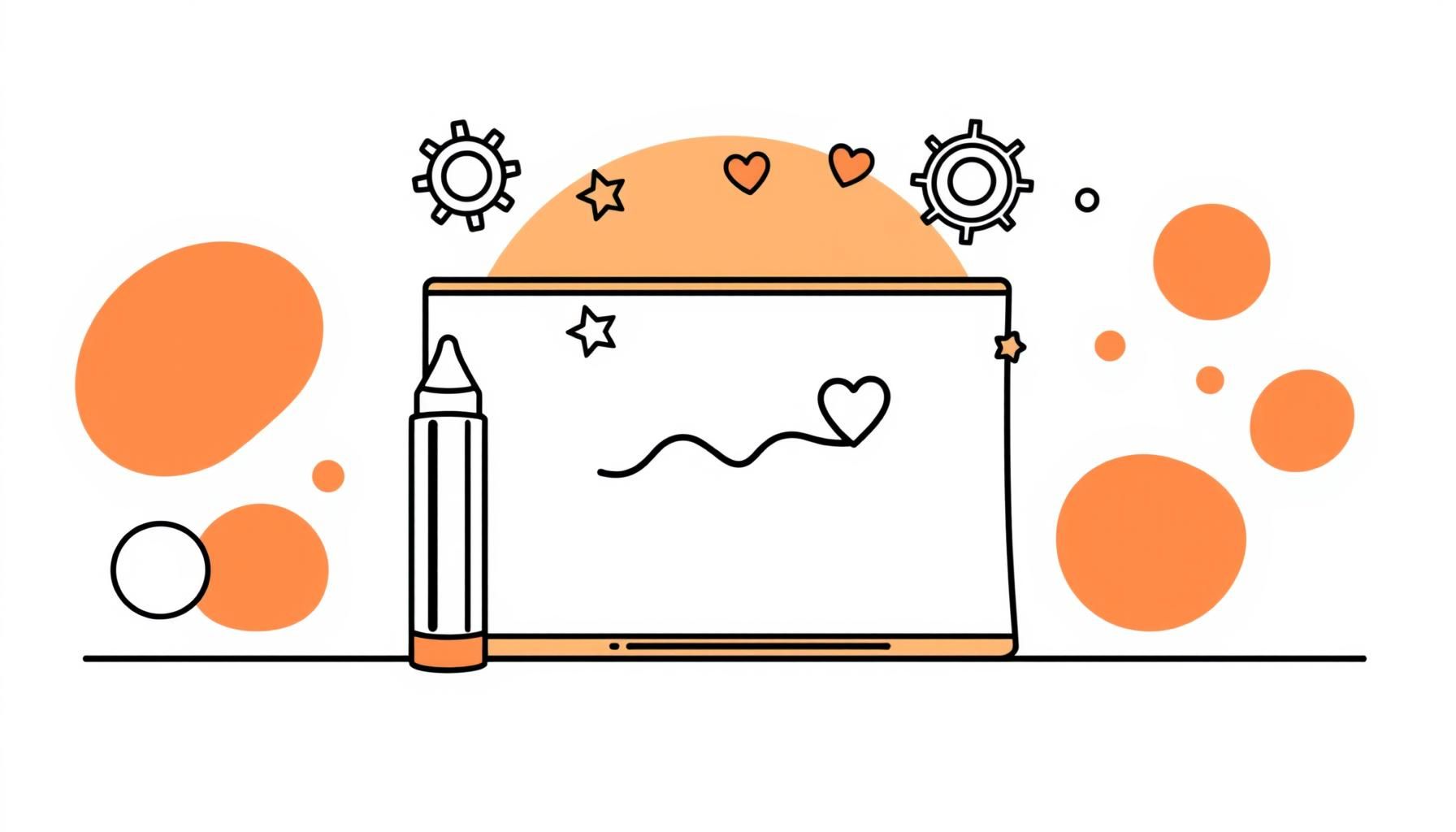 Niño pensando frente a tablet con aplicaciones educativas