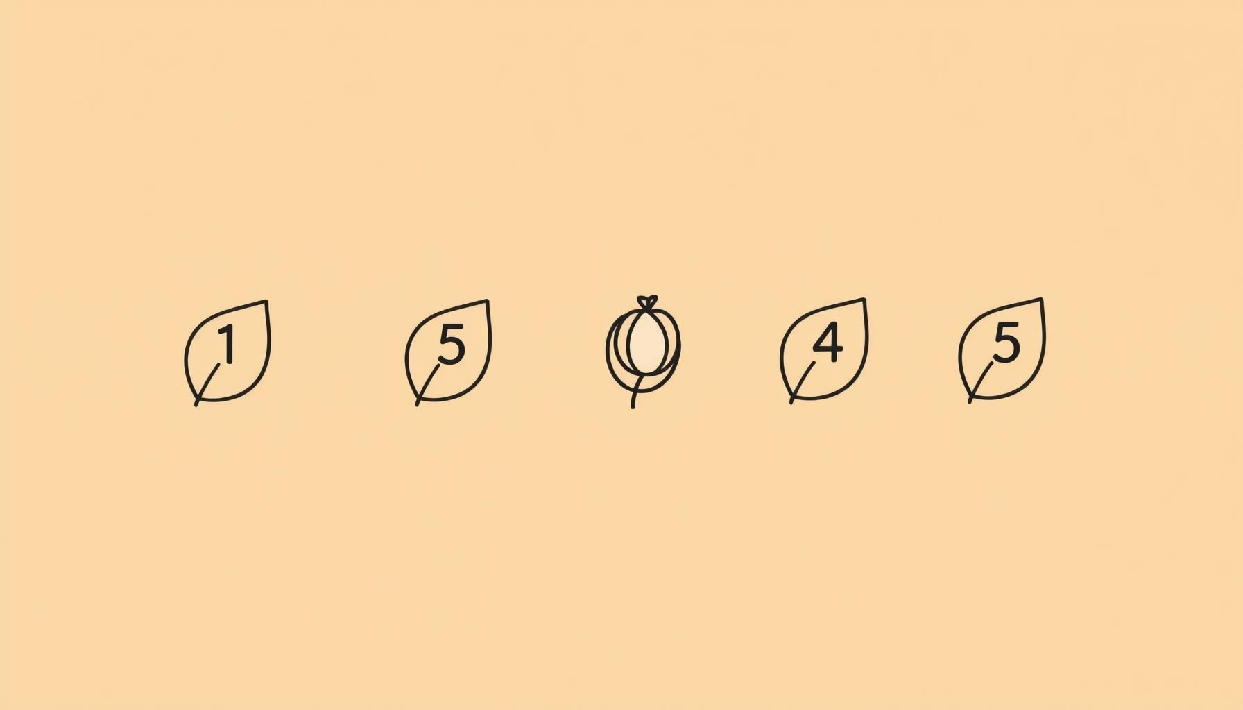 Schéma illustrant 5 étapes créatives avec des dessins enfantins