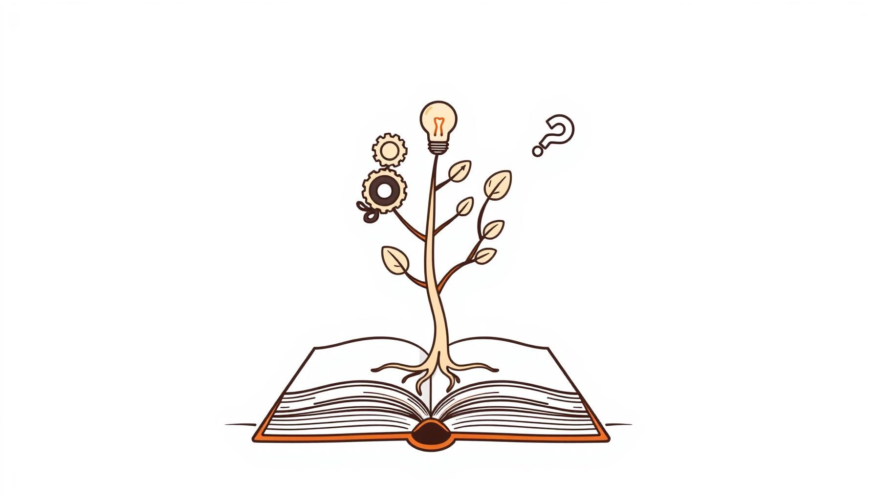 طفل يستكشف كتابًا وكمبيوترًا معًا