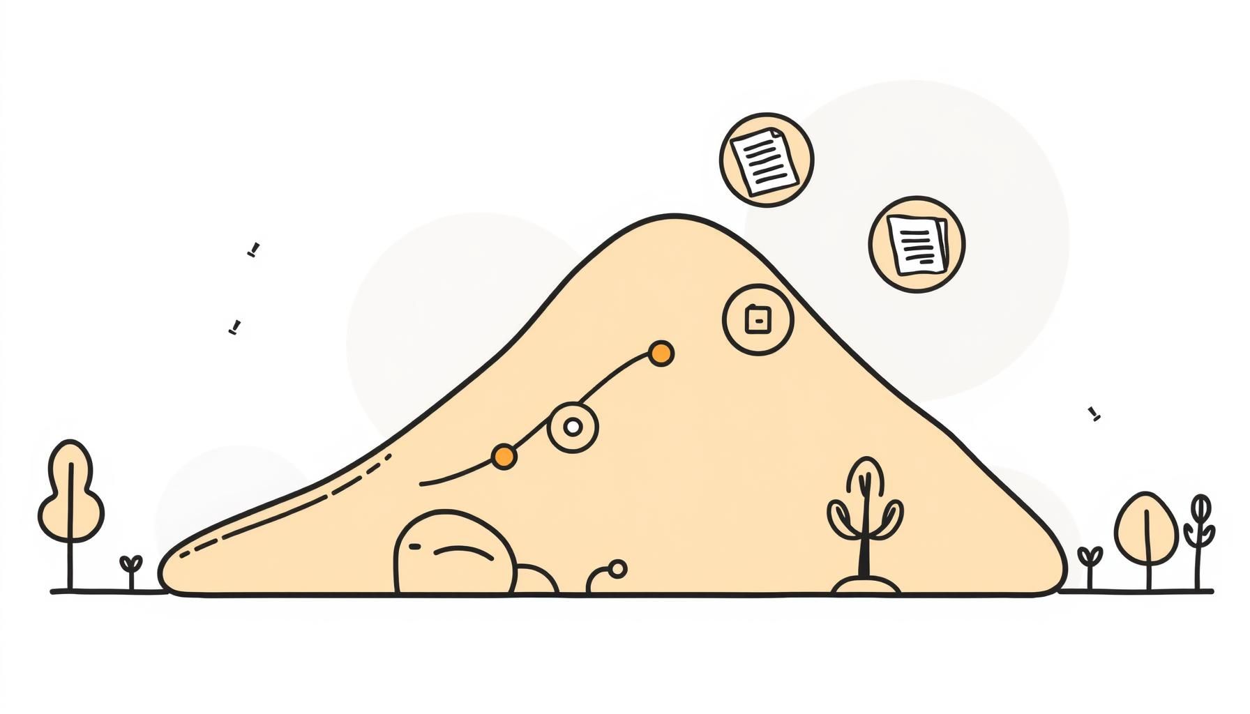 gráfico mostrando crescimento de mercado em tela digital