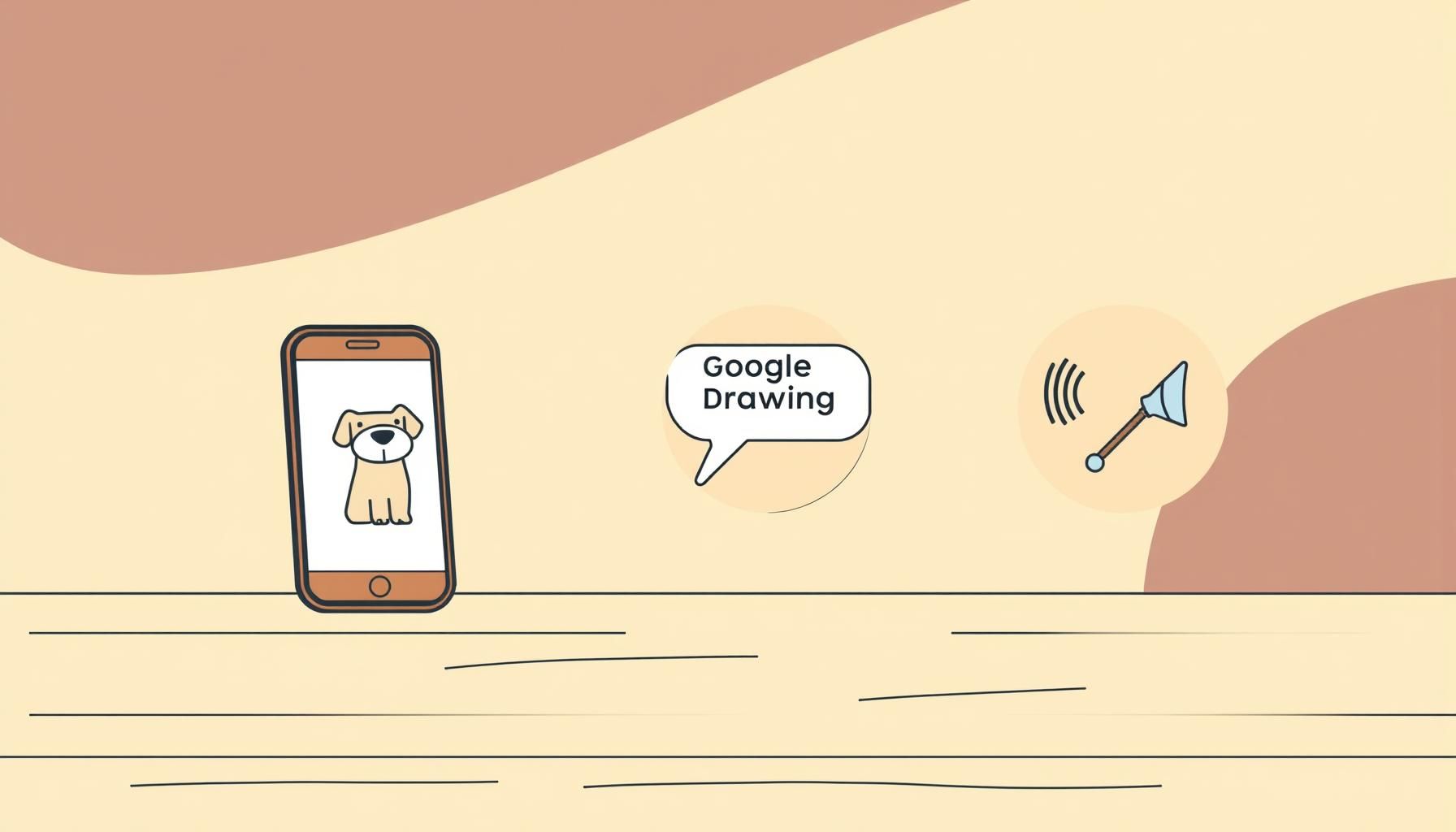 아이와 부모가 스마트폰으로 즐거운 AI 실험 중인 장면